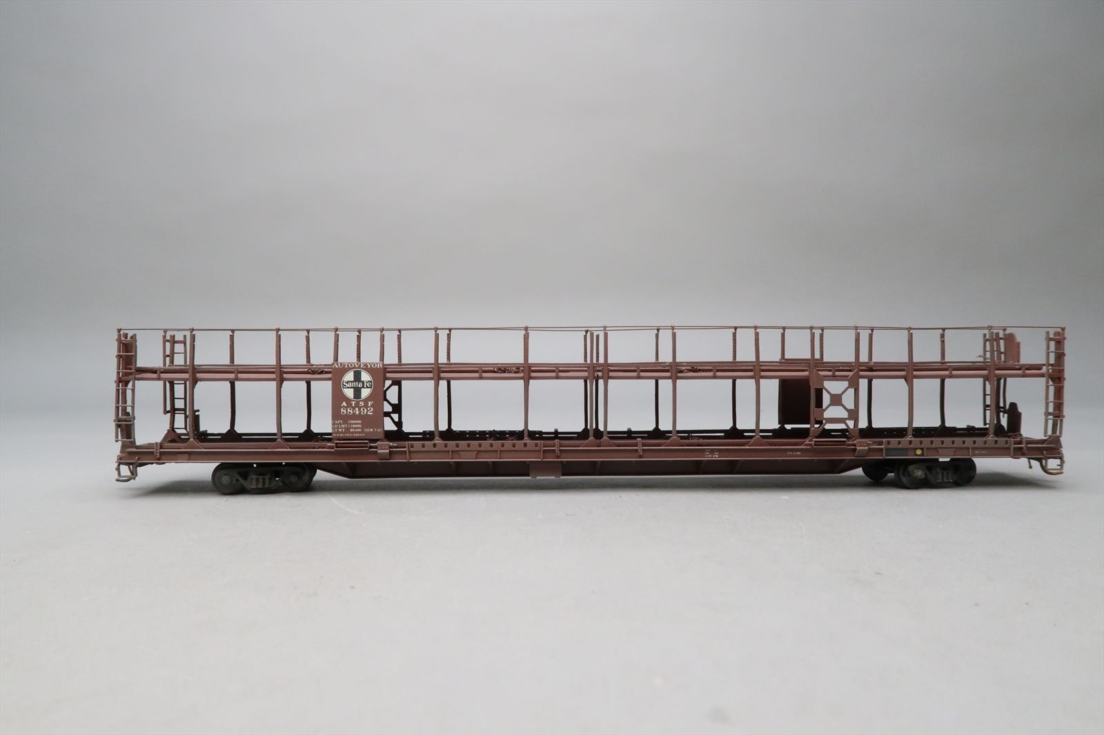 HO Brass Model - OMI 3125 AT&SF Santa Fe Bi-Level Open Auto Rack ...