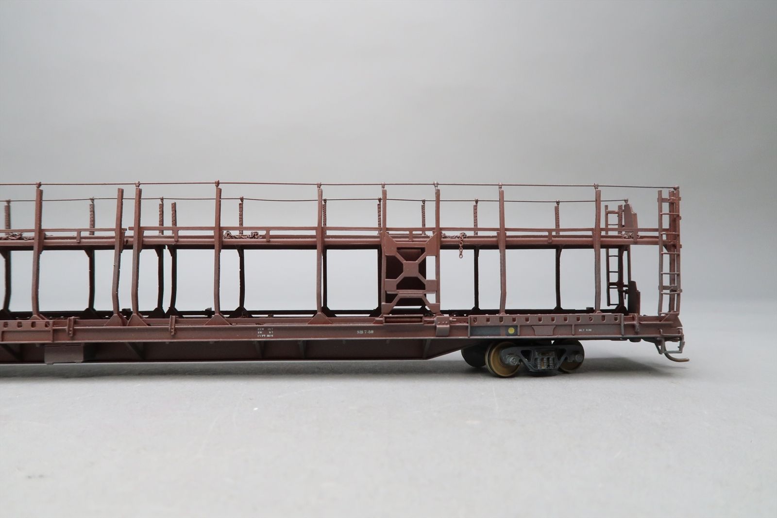 HO Brass Model - OMI 3125 AT&SF Santa Fe Bi-Level Open Auto Rack ...