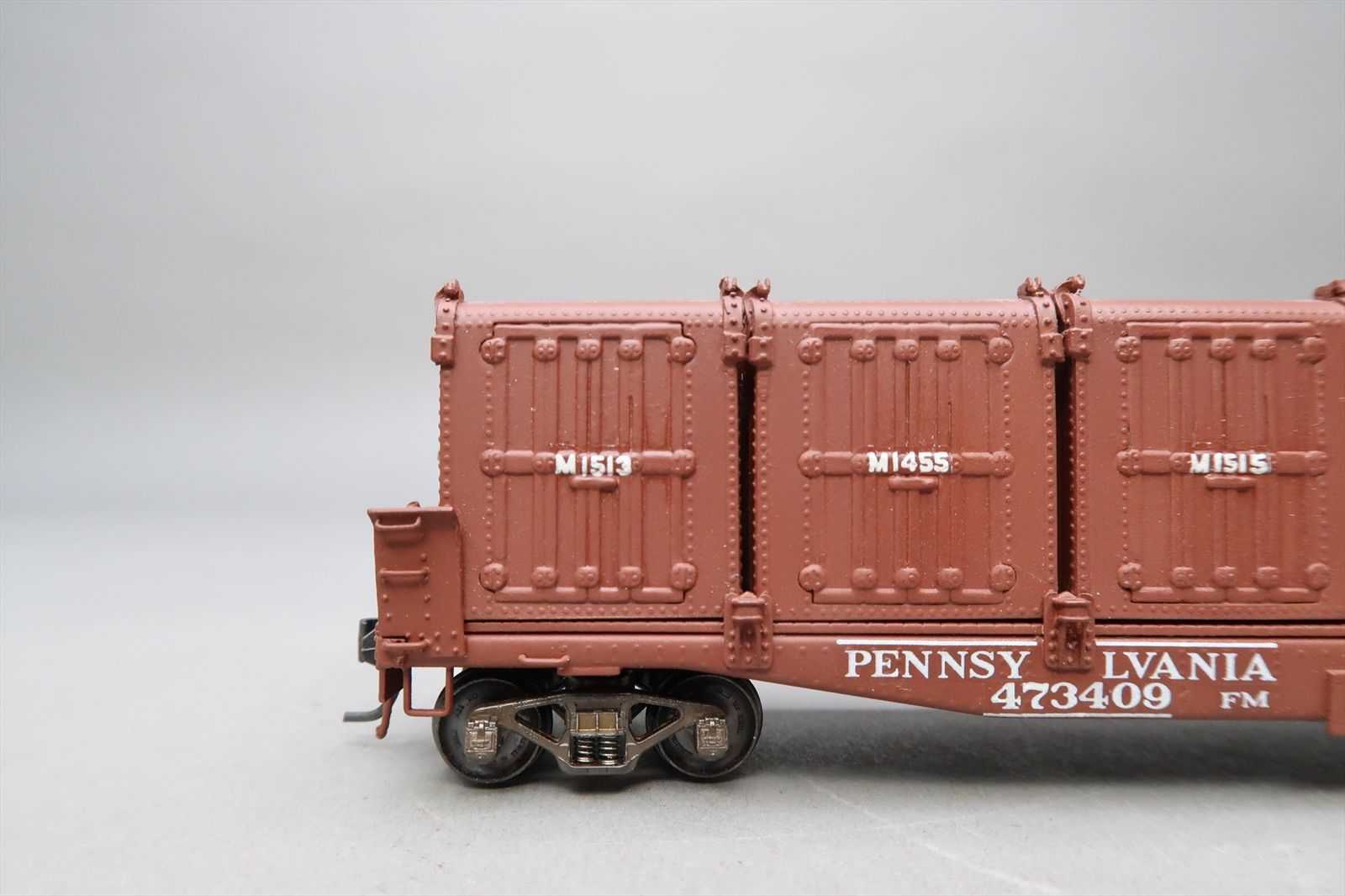 HO Brass Model - Railworks PRR Pennsylvania FM Container Car w/ 5 DD1A ...