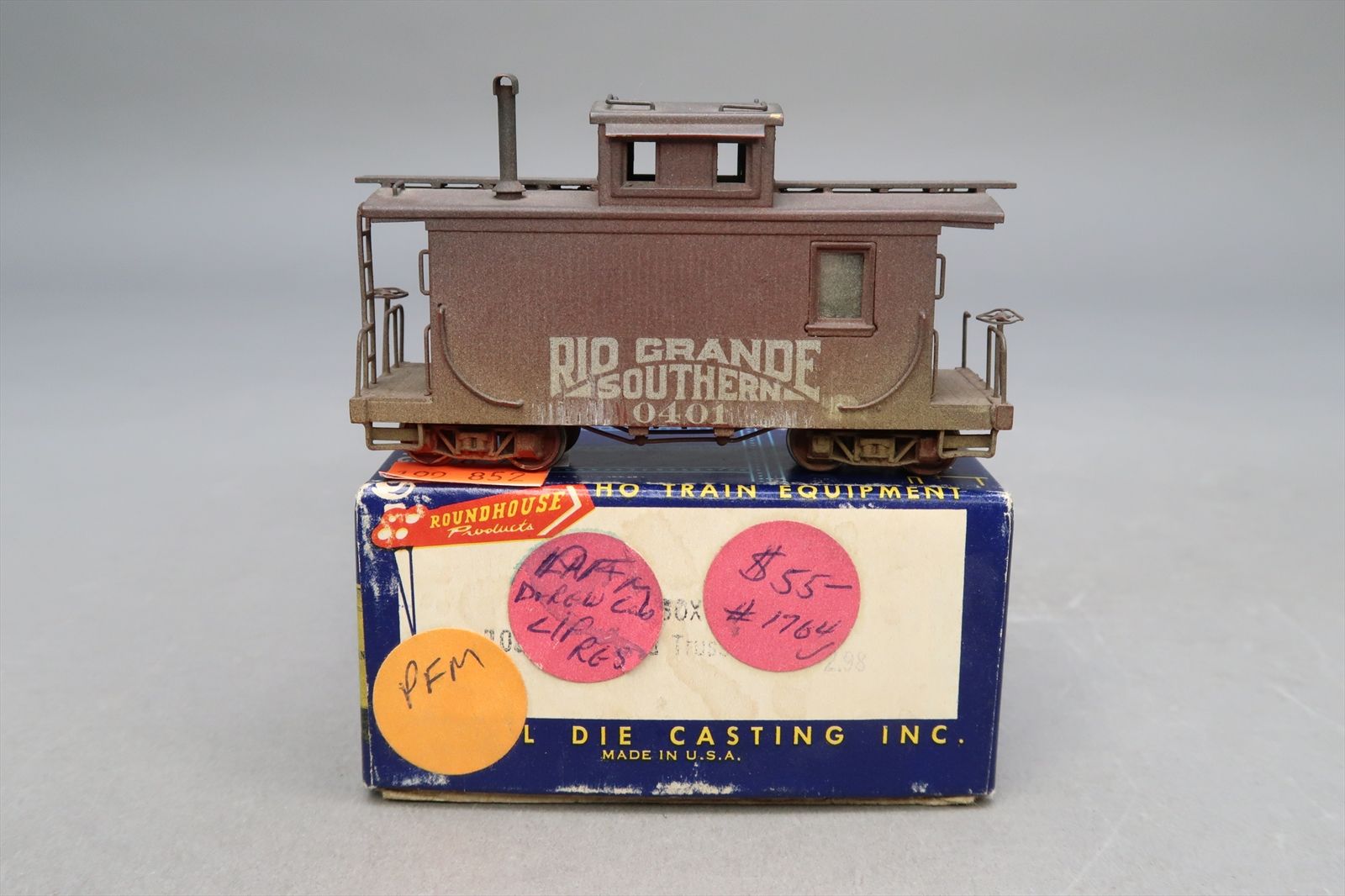 HOn3 Brass Model - PFM D&RGW as RGS Rio Grande Southern Short Caboose ...