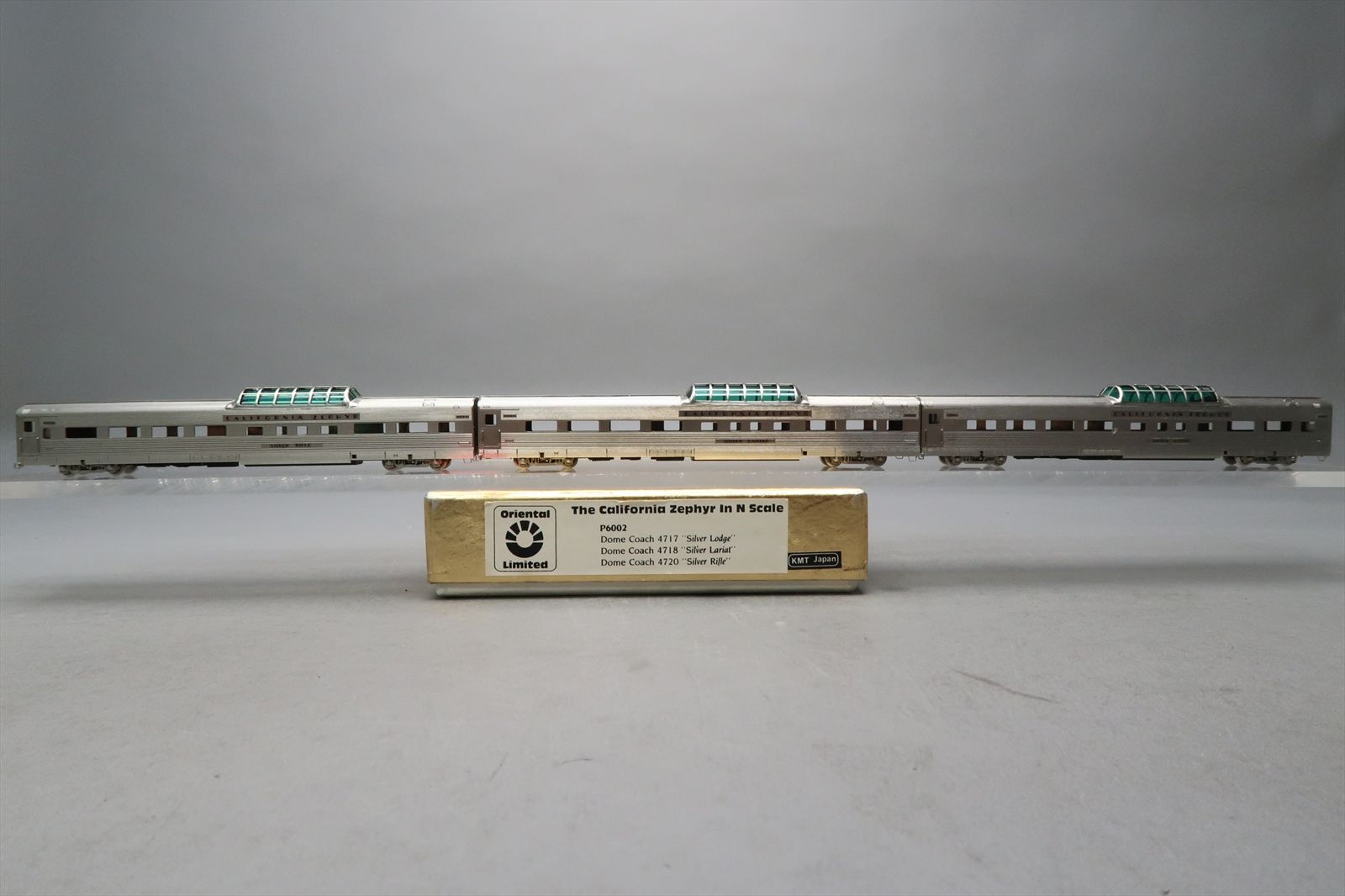 N Brass Model - Oriental P6002 CB&Q Burlington California Zephyr 3-Car ...