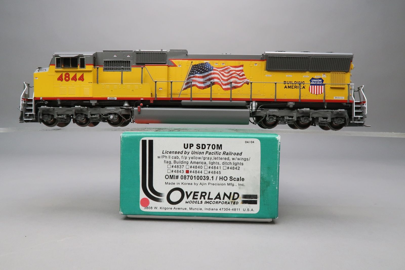 HO Brass Model - OMI 087010039.1 UP Union Pacific SD70M Phase II Cab ...