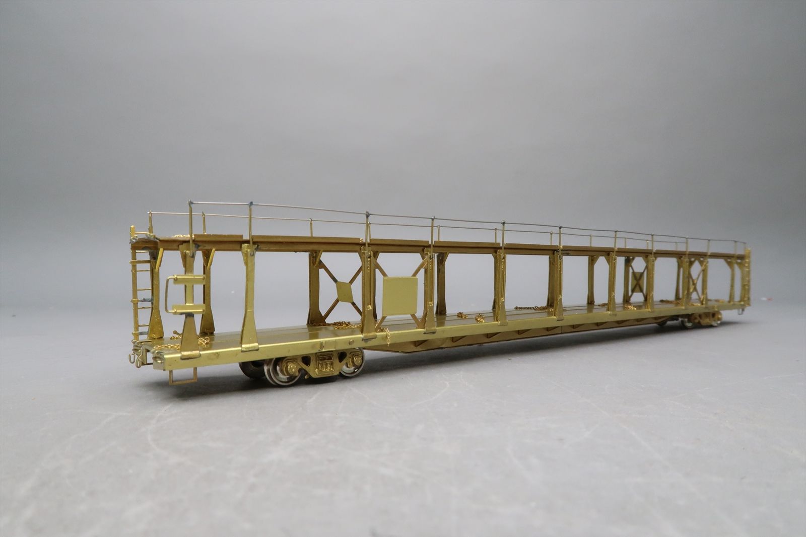 HO Brass Model - OMI 1354 Bi-Level Auto Rack Open Type - Unpainted ...