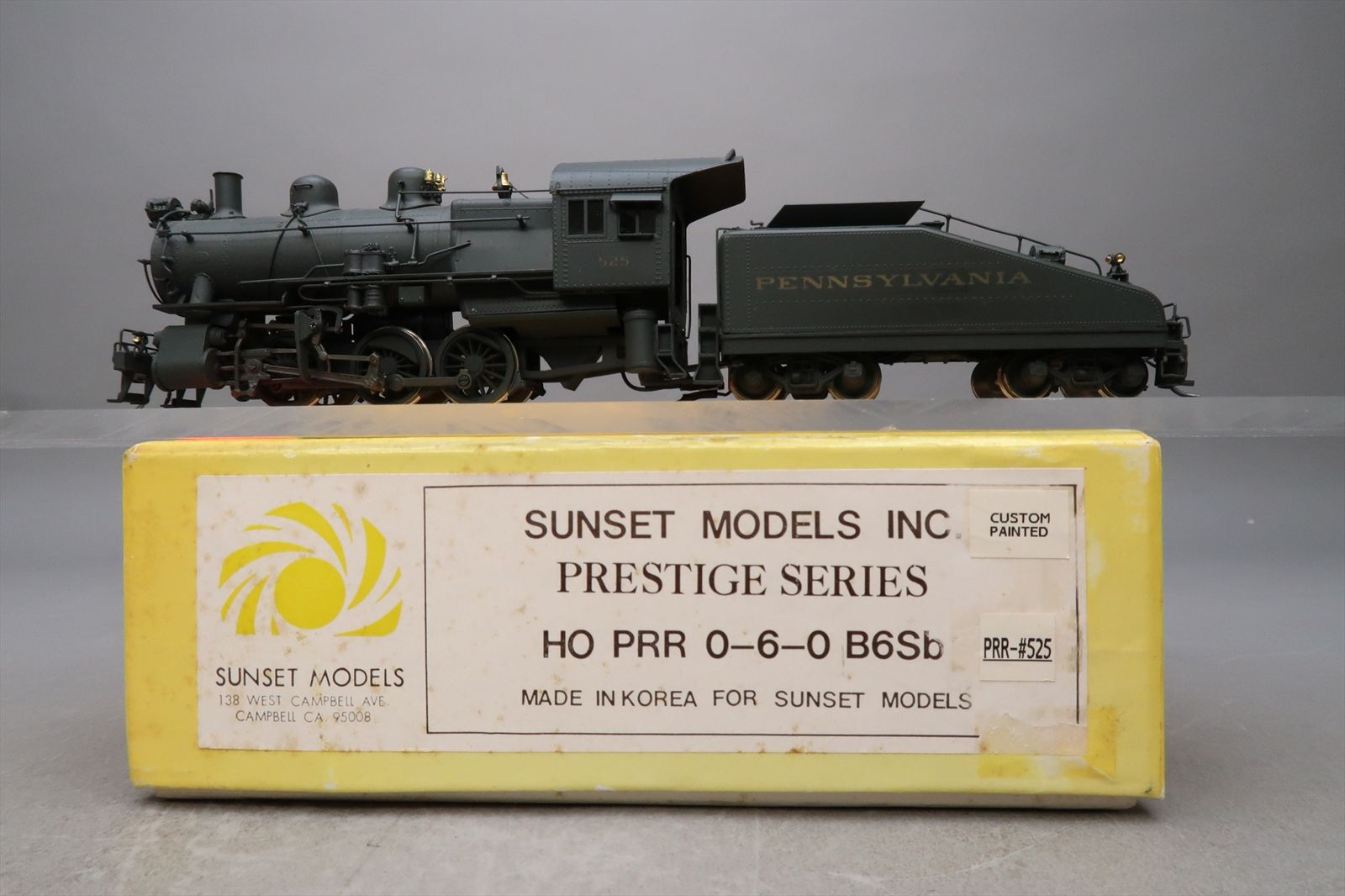 HO Brass Model - Sunset PRR Pennsylvania B6SB 0-6-0 - Custom - 1989 Run ...