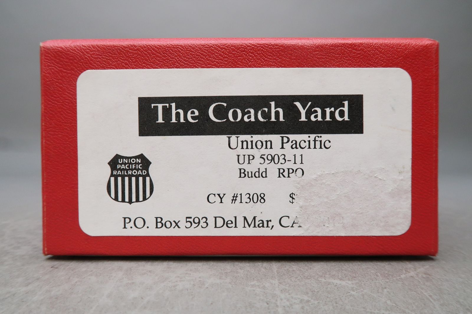 HO Brass Model - TCY 1308 UP Union Pacific Budd RPO #5911 - F/P - 1997 ...