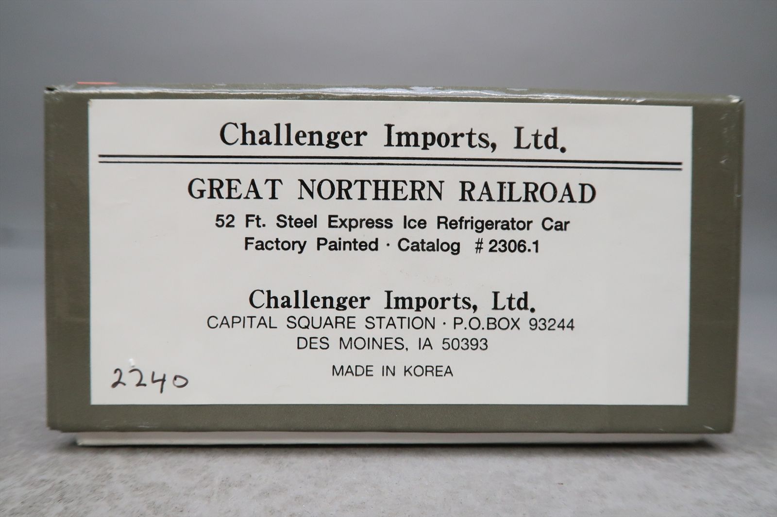 HO Brass Model - CIL 2306.1 GN Great Northern 52' Steel Express Ice ...