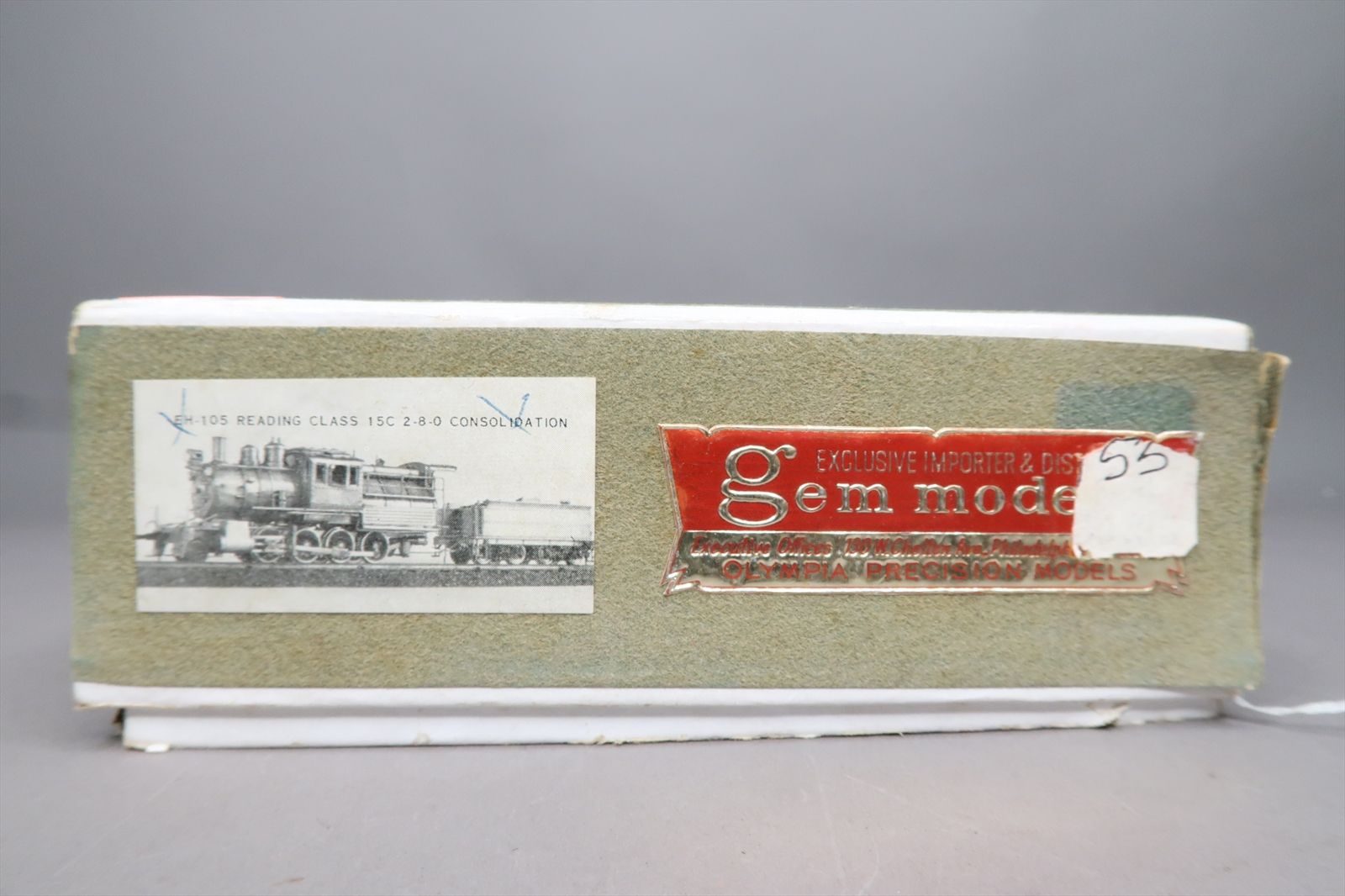 HO Brass Model - Gem EH-105 RDG Reading I-5c 2-8-0 Camelback ...