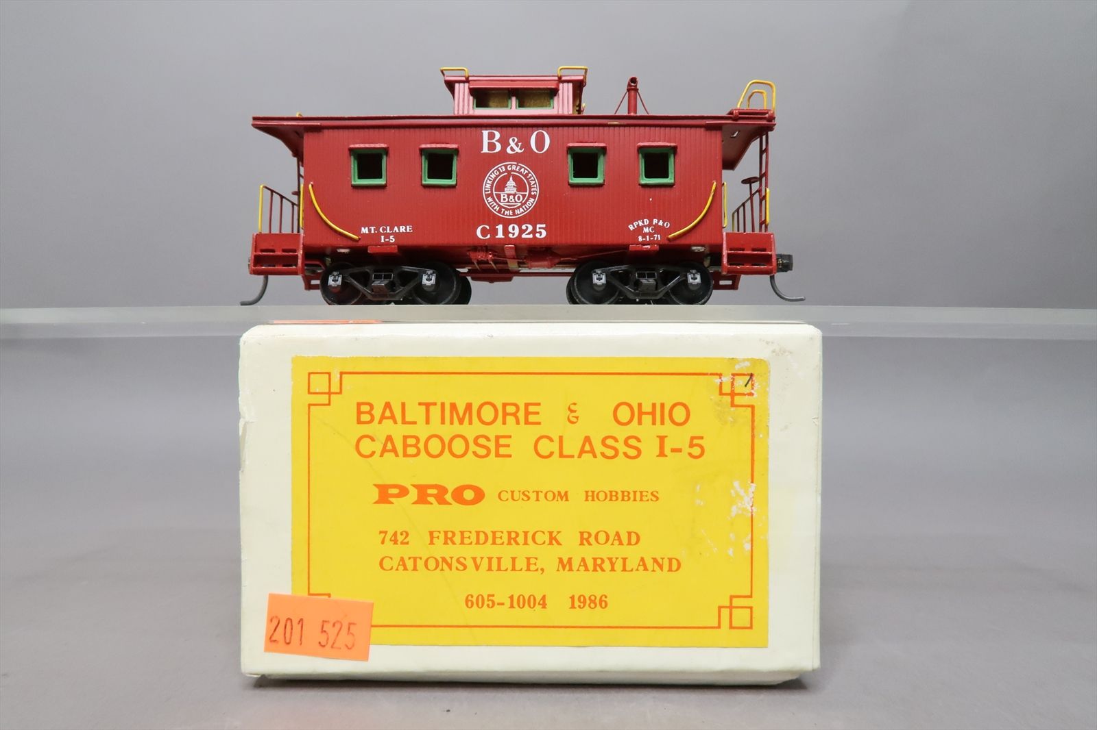 HO Brass Model - PCH Pro Custom Hobbies B&O Baltimore & Ohio I-5 ...