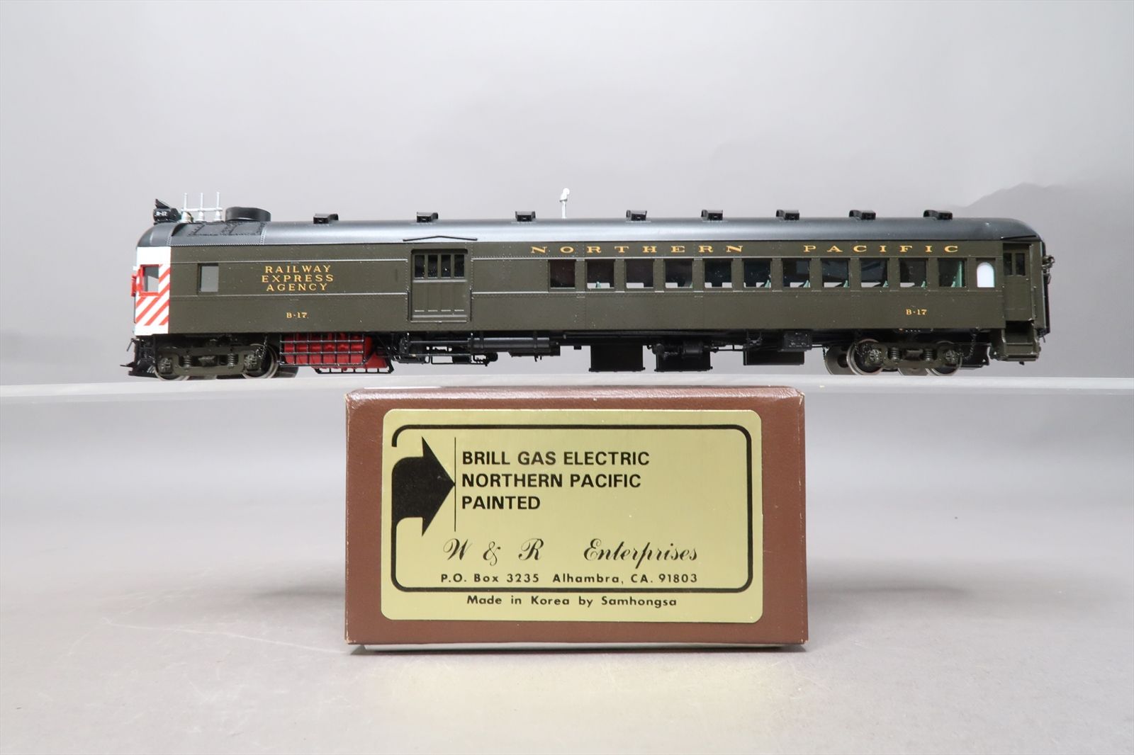 HO Brass Model - W&R NP Northern Pacific Brill Gas Electric #B-17 - F/P ...