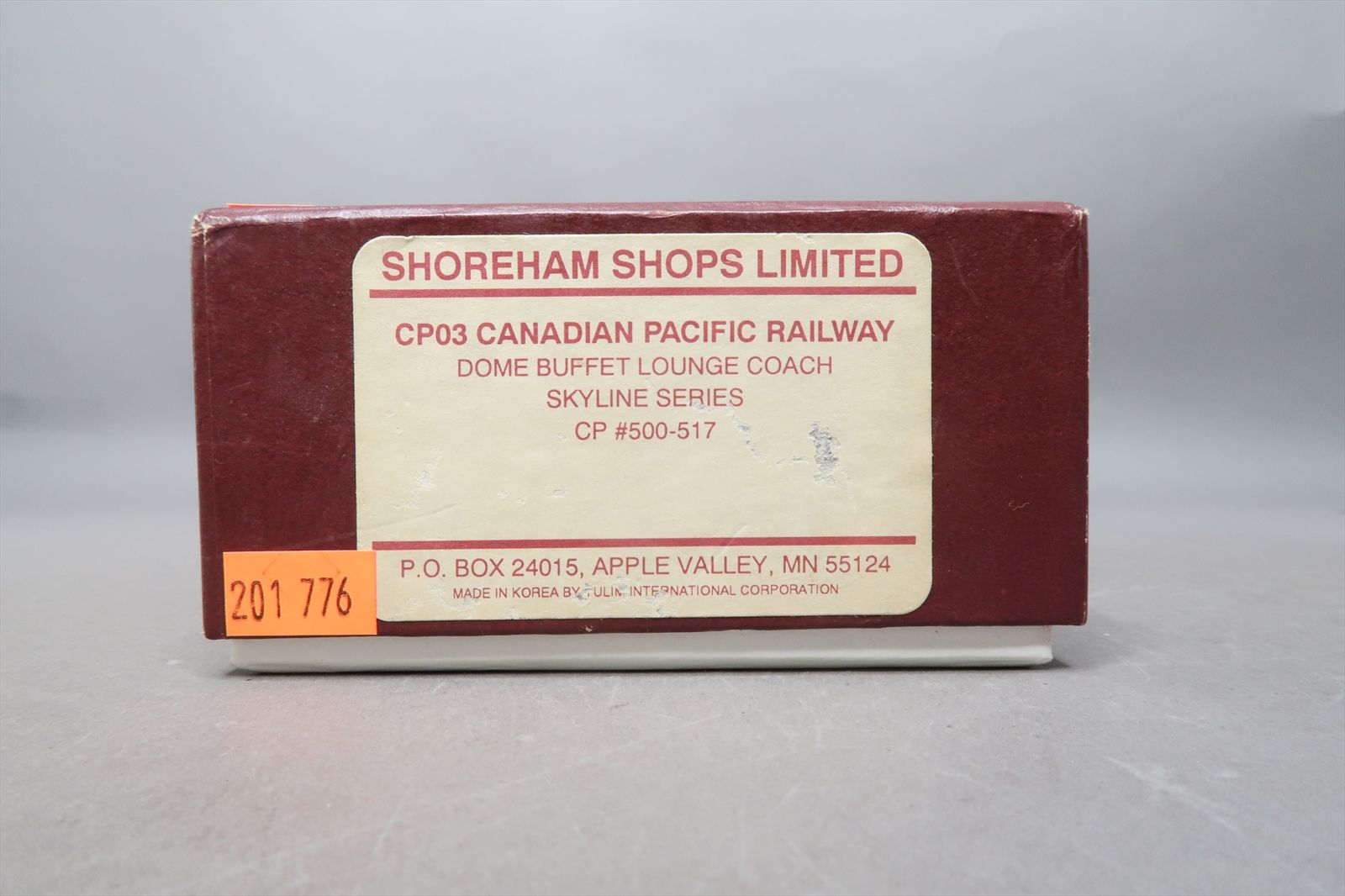 HO Brass Model - SSL CP03 CP CPR Canadian Pacific Dome Buffet Lounge ...