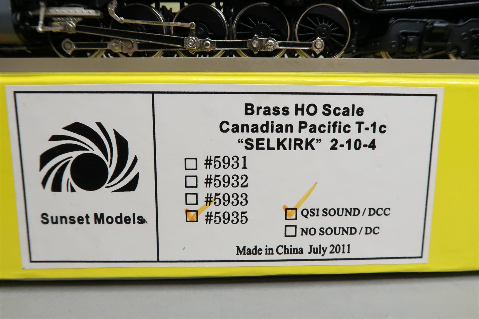 HO Brass Model - SS Sunset CP CPR Canadian Pacific T-1c Selkirk 2-10-4 ...