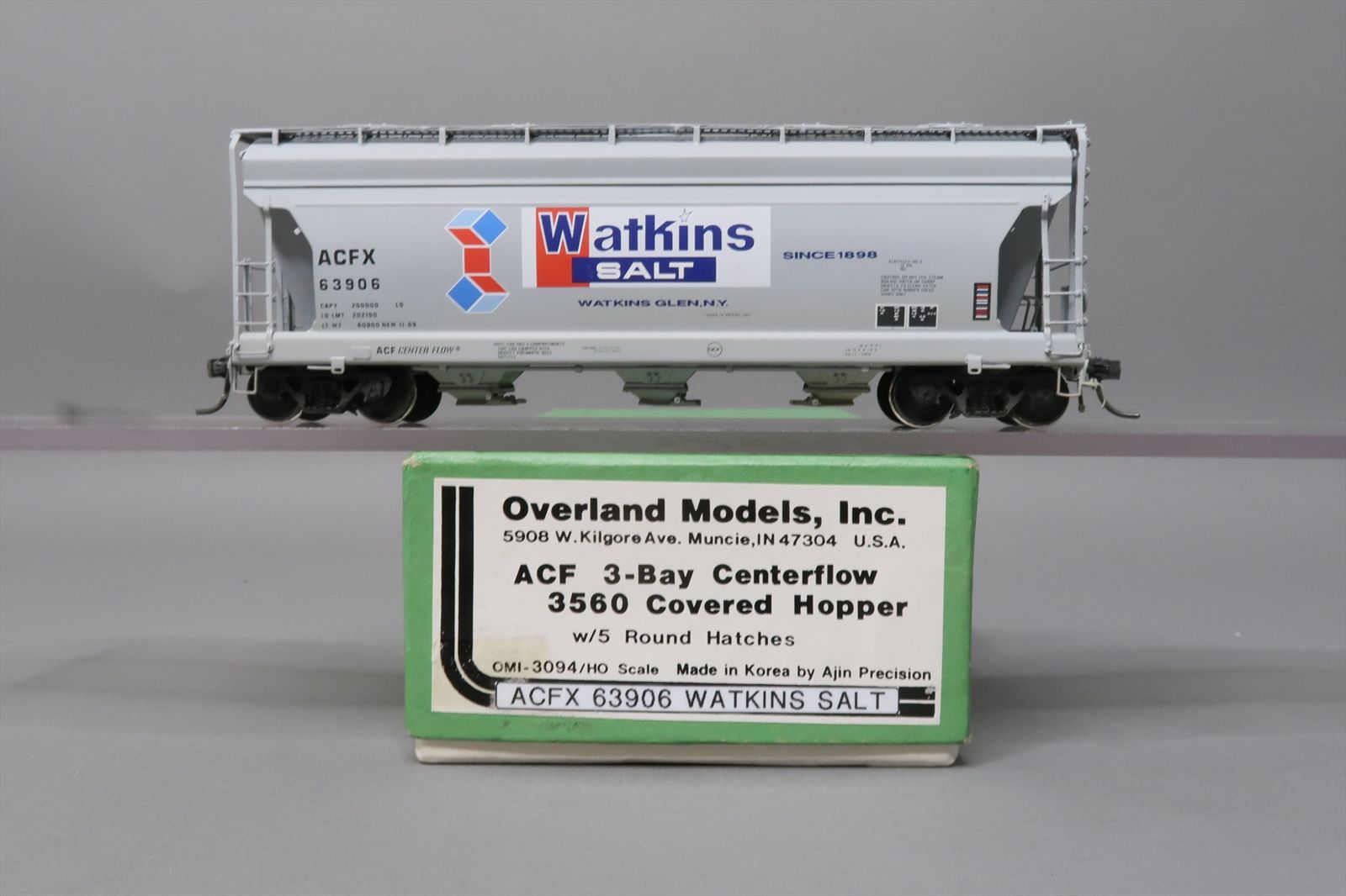 HO Brass Model - OMI 3094 ACFX ACF Watkins Salt 3 Bay Centerflow 3560 ...