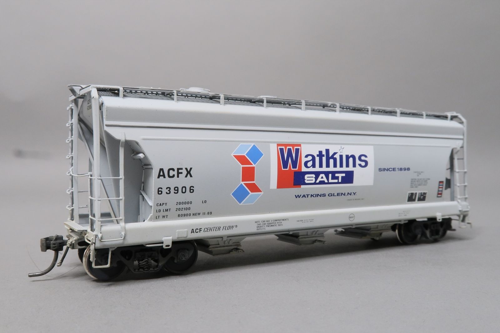HO Brass Model - OMI 3094 ACFX ACF Watkins Salt 3 Bay Centerflow 3560 ...