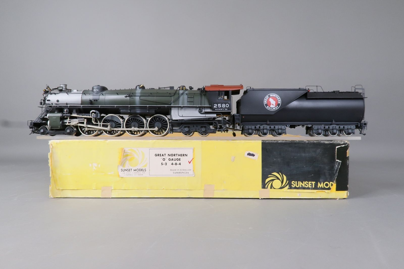 O Brass Model - SS Sunset GN Great Northern S-2 4-8-4 #2580 - Custom ...