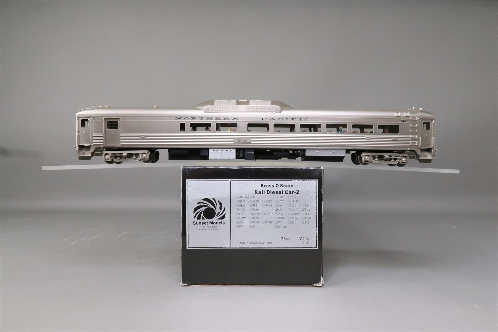 O 2-Rail Brass Model - SS Sunset NP Northern Pacific RDC RDC-2 Rail ...