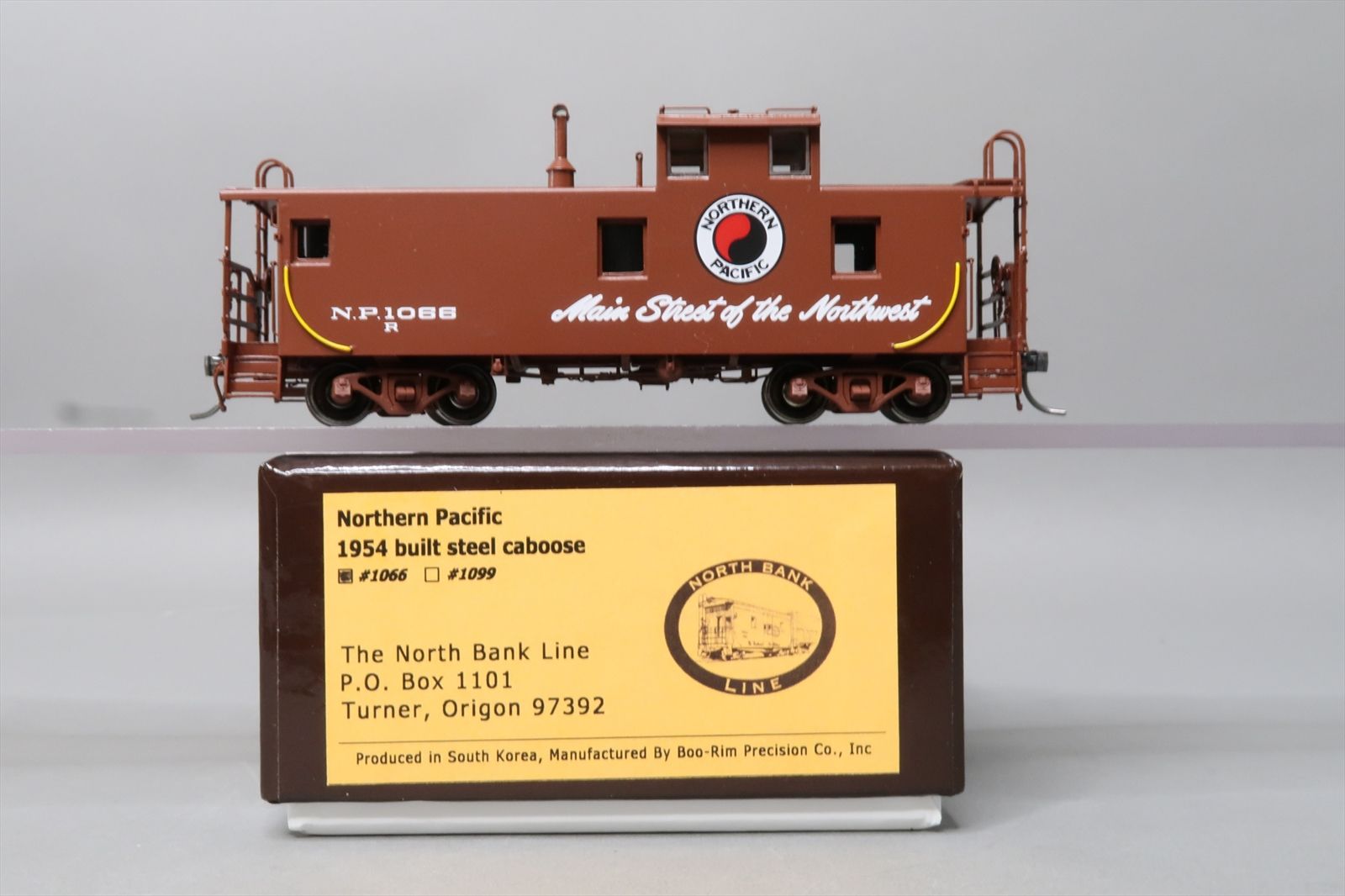 HO Brass Model - NBL NP-8.4 NP Northern Pacific Steel Caboose #1066 - F ...