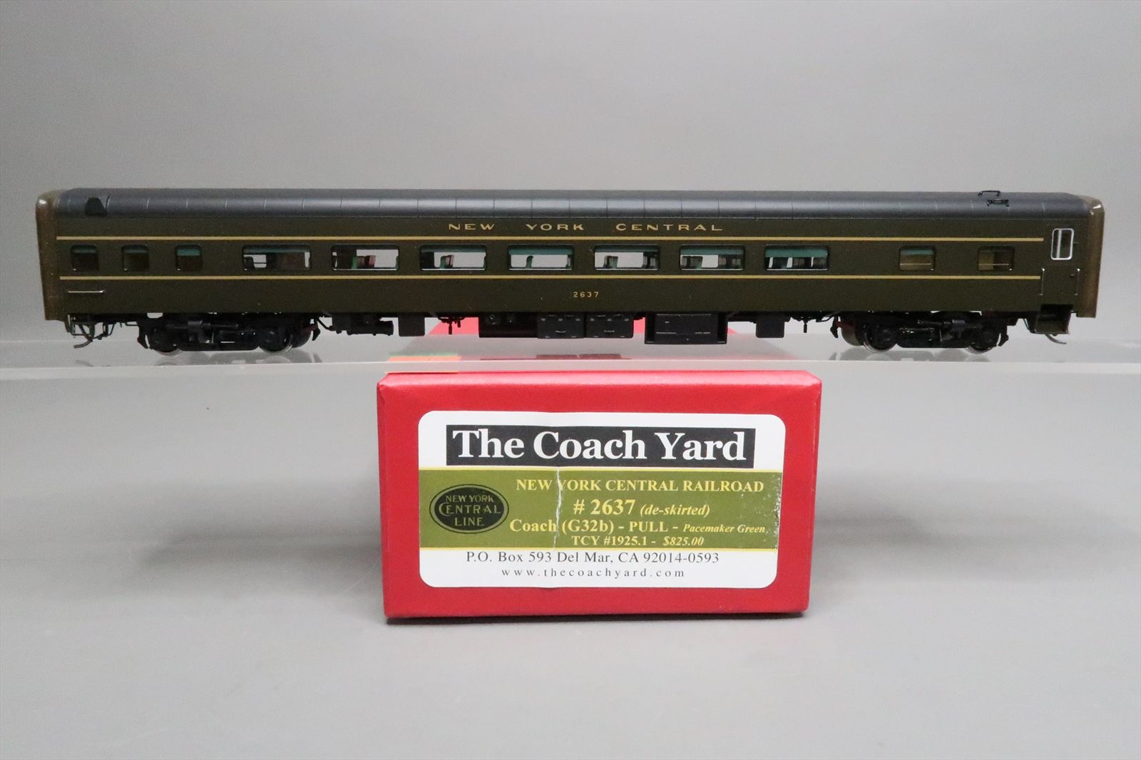 HO Brass Model - TCY 1925.1 NYC New York Central Deskirted Coach G32b ...