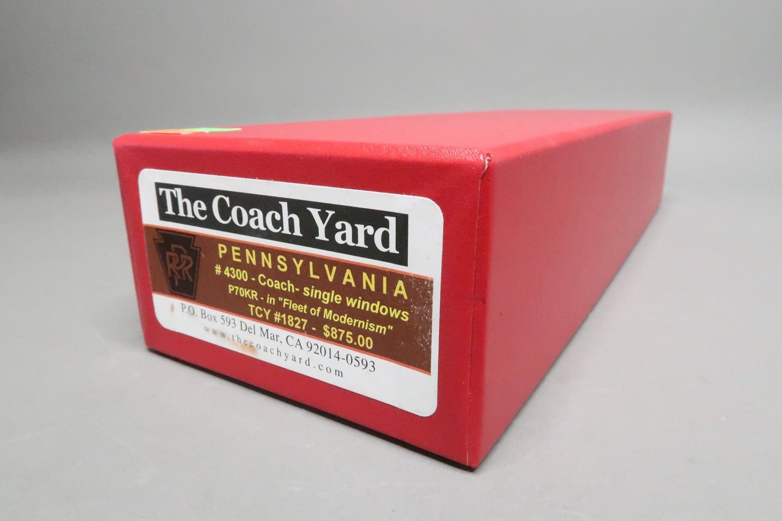 HO Brass Model - TCY 1827 PRR Pennsylvania P70KR Coach FOM Fleet of ...