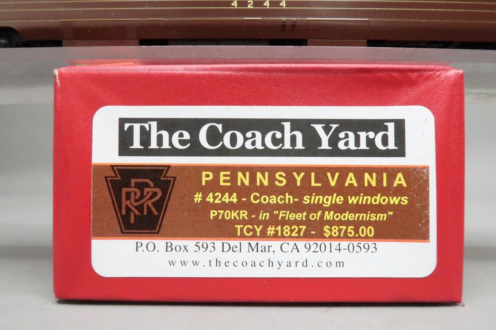 HO Brass Model - TCY 1827 PRR Pennsylvania P70KR Coach FOM Fleet of ...