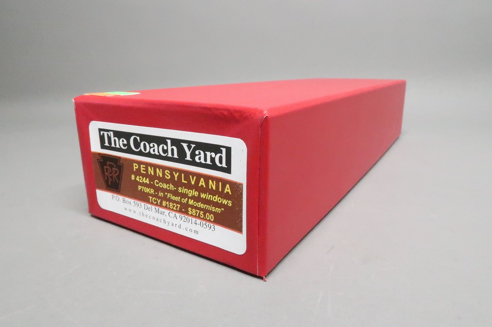 HO Brass Model - TCY 1827 PRR Pennsylvania P70KR Coach FOM Fleet of ...