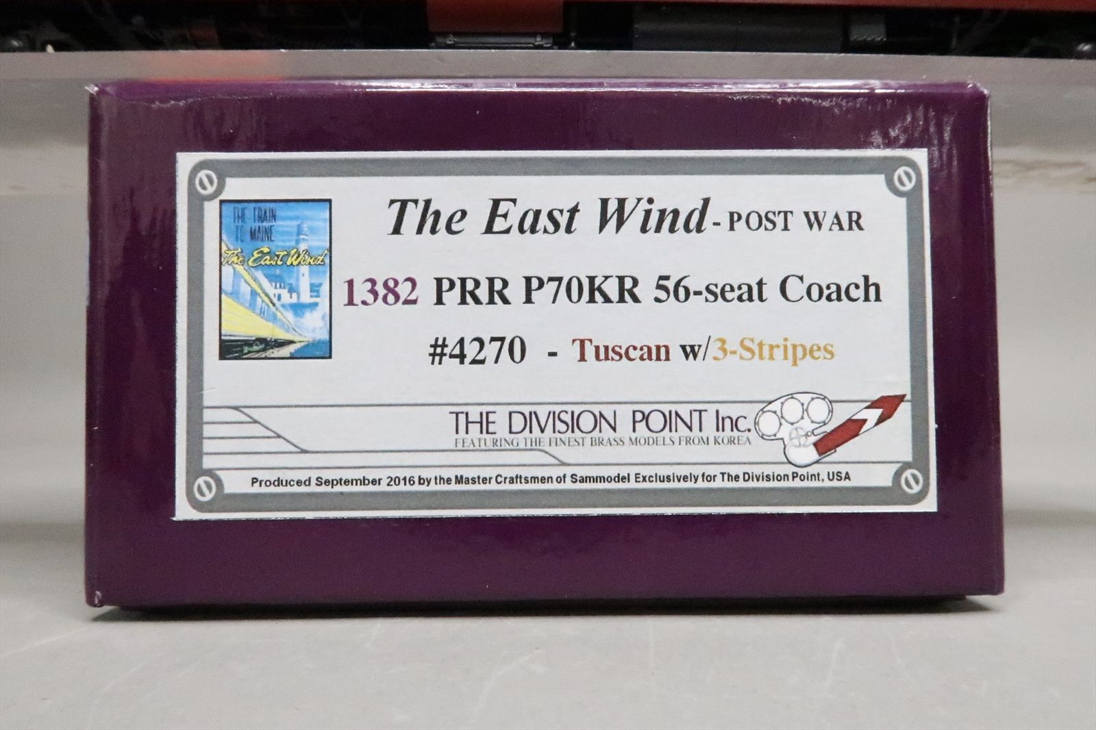 HO Brass Model - DP 1382 PRR Pennsylvania P70KR 56-Seat Coach East Wind ...