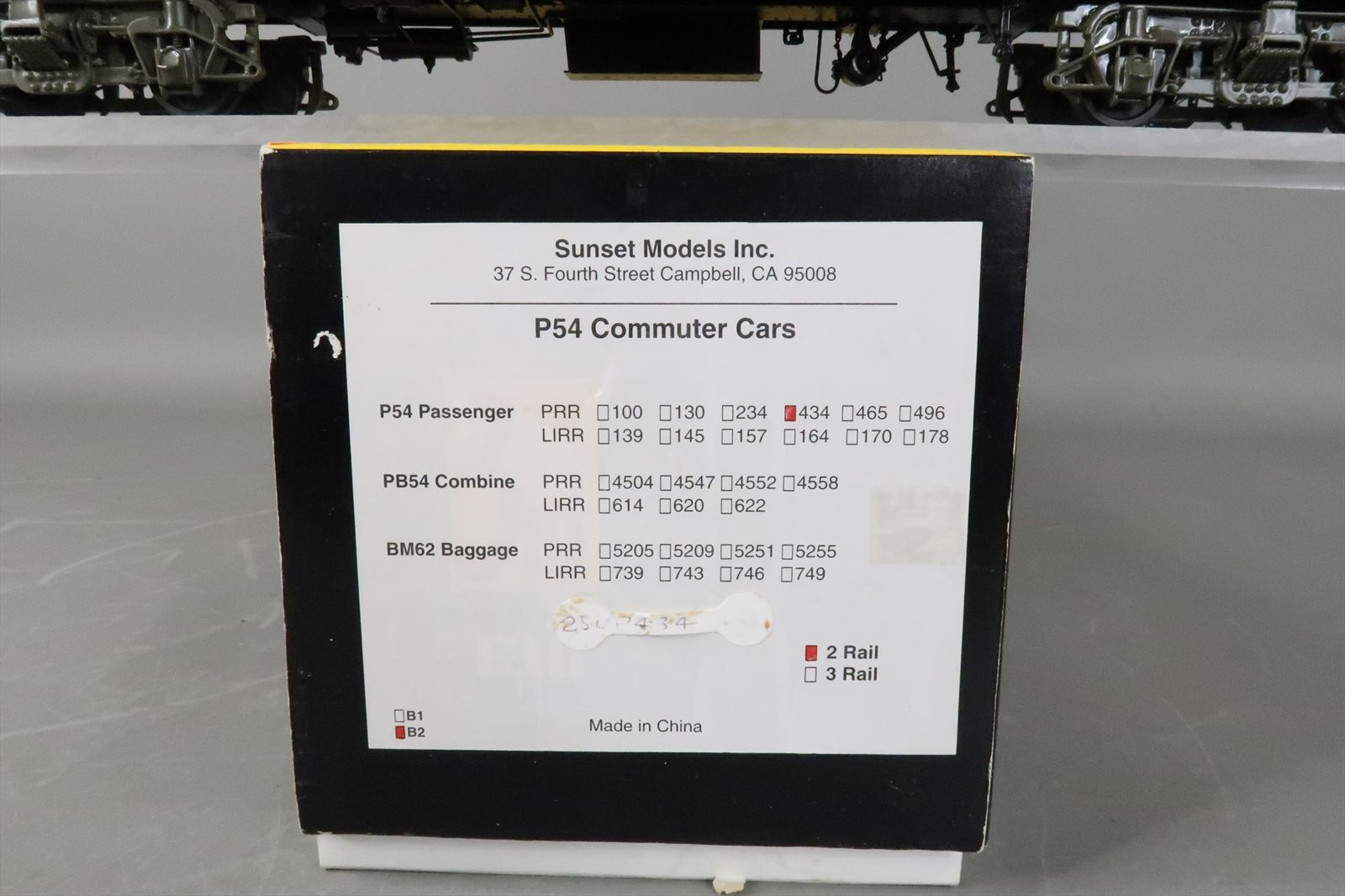 O 2-Rail Brass Model - SS Sunset PRR Pennsylvania P54 Coach Commuter ...