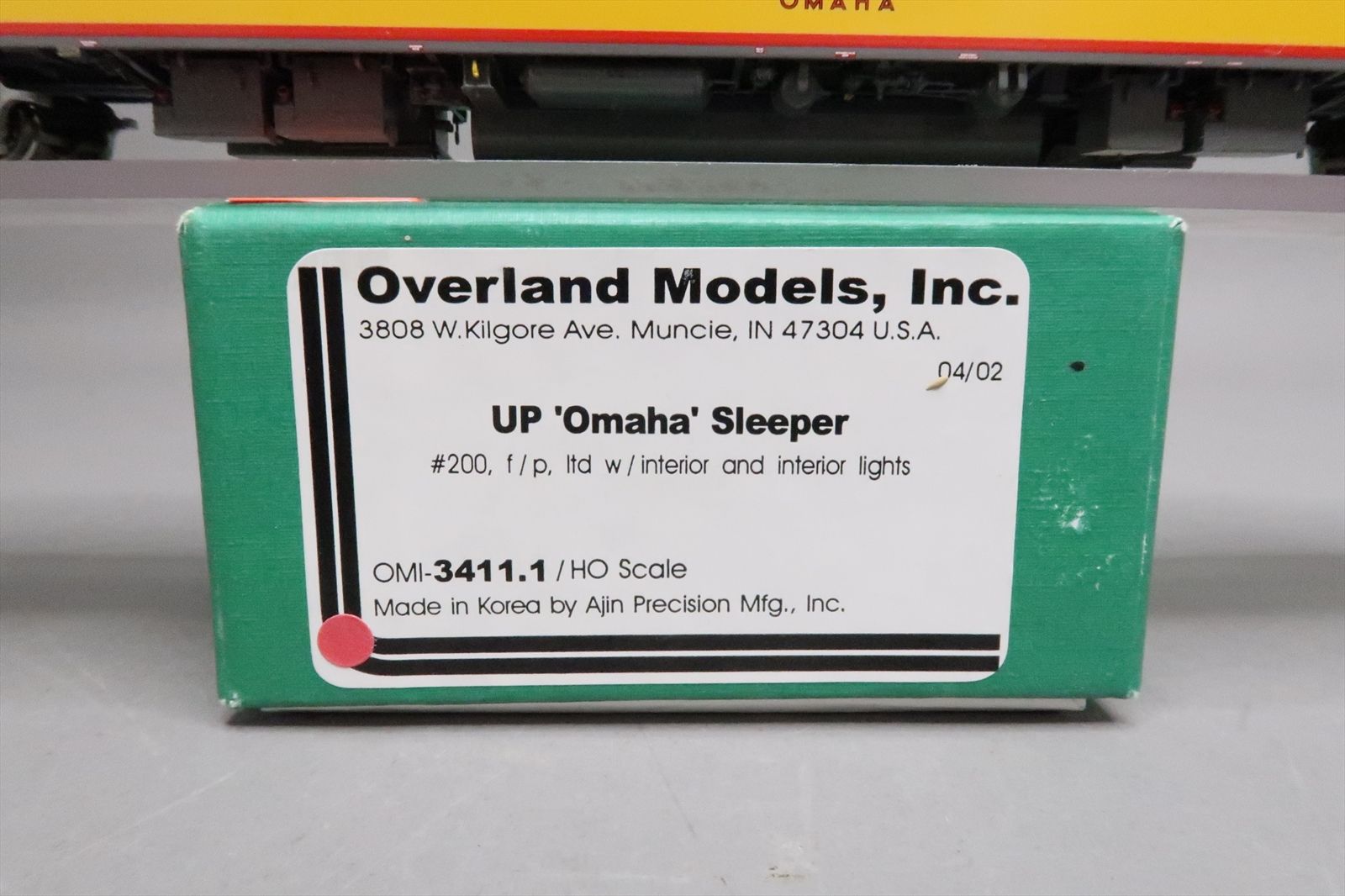 HO Brass Model - OMI 3411.1 UP Union Pacific Omaha Sleeper #200 - F/P ...