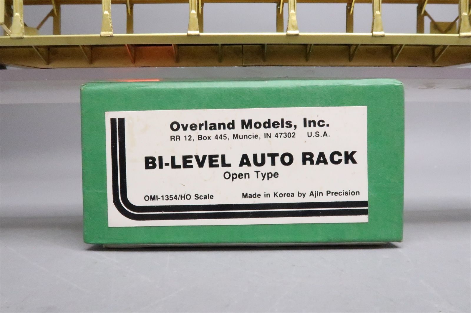 HO Brass Model - OMI 1354 Bi-Level Auto Rack Open Type - Unpainted ...