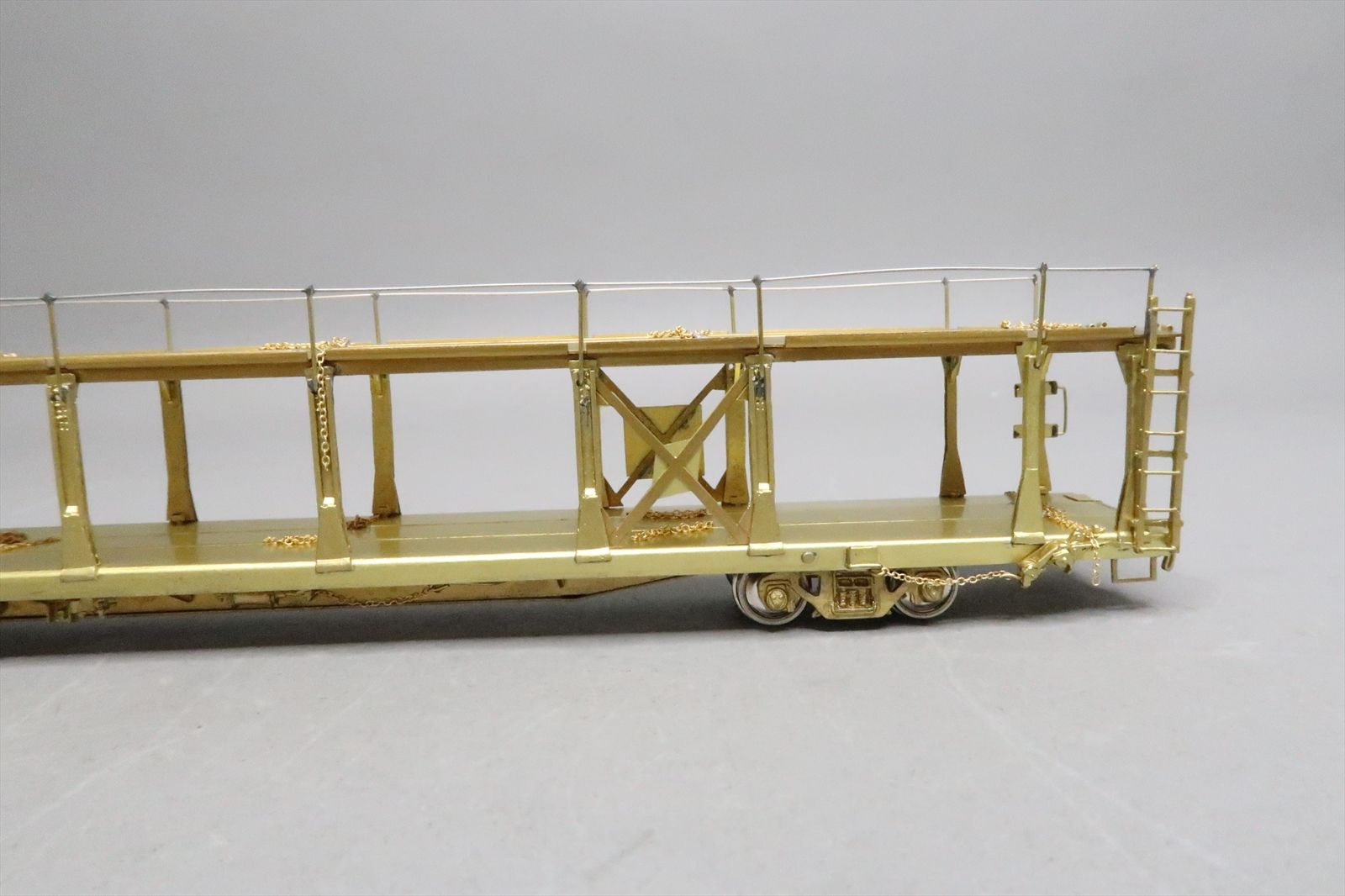 HO Brass Model - OMI 1354 Bi-Level Auto Rack Open Type - Unpainted ...