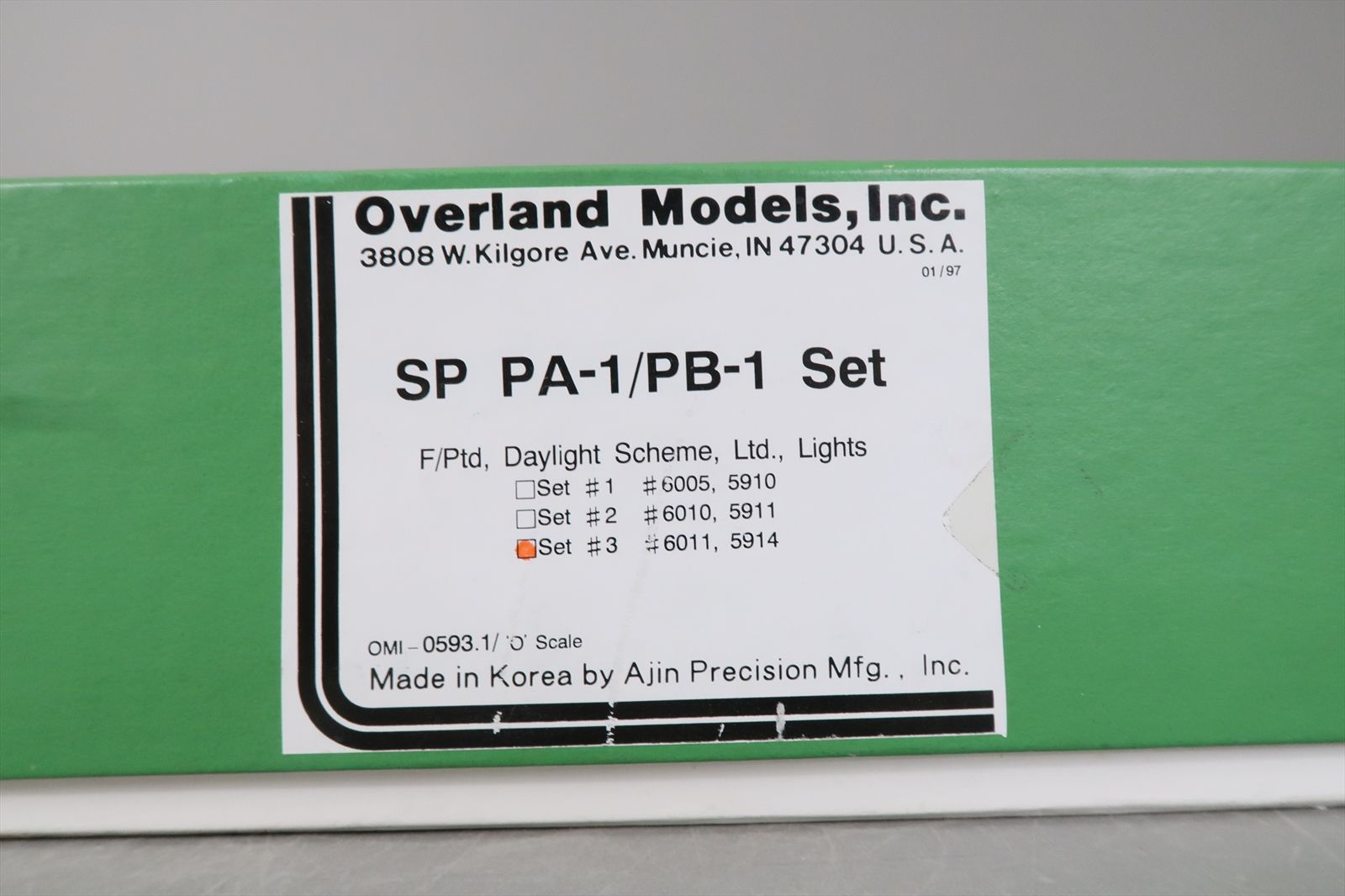 O Brass Model - OMI 0593.1 SP Southern Pacific PA PA-1 PB PB-1 A-B Set ...