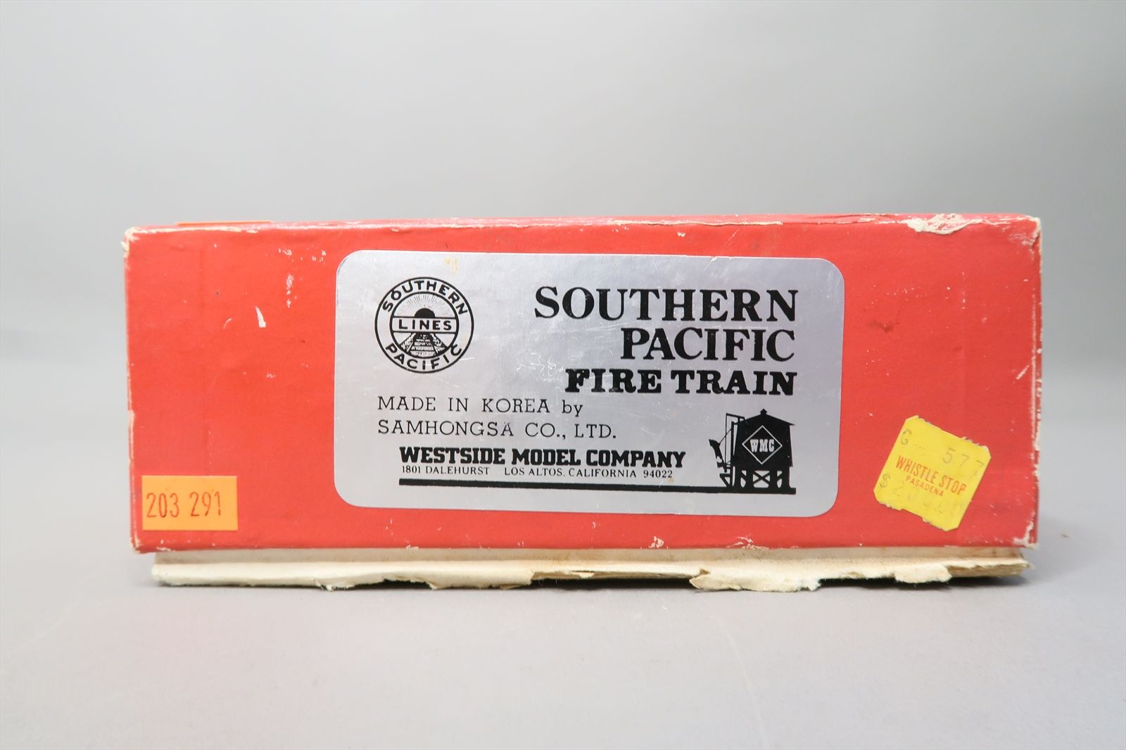 HO Brass Model - WMC SP Southern Pacific Fire Train 4-6-0 w/ Water Cars ...