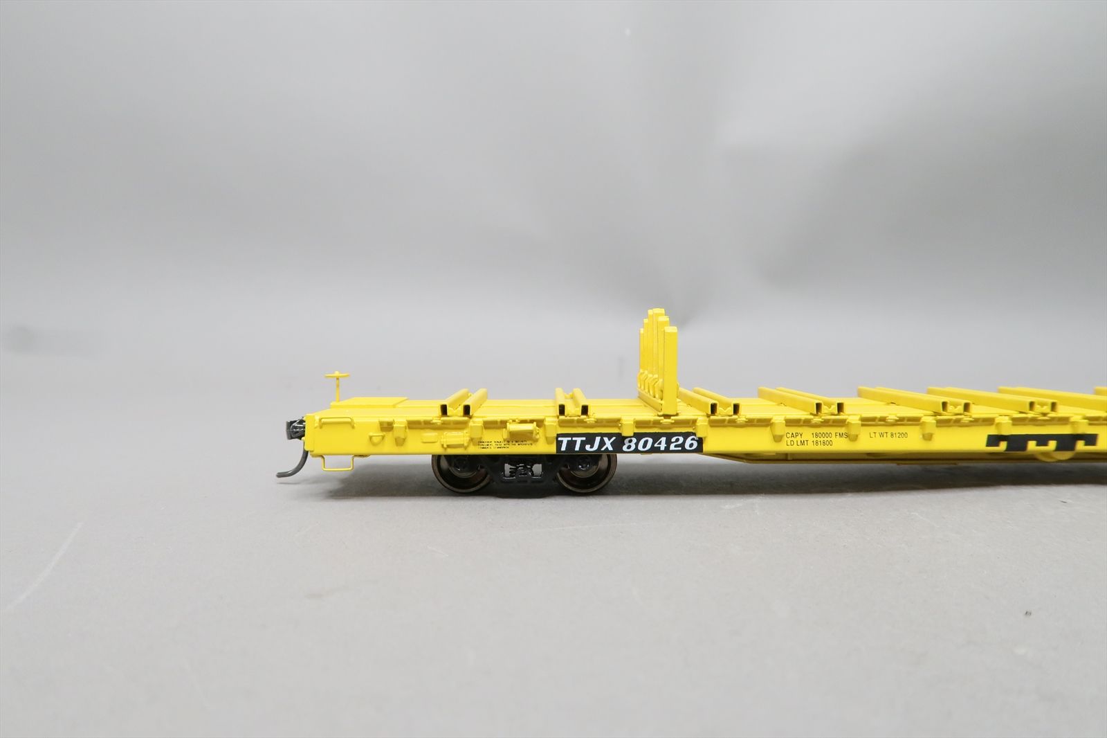 HO Brass Model - OMI 3376.1 TTJX Trailer Train Finger Rack Flatcar ...