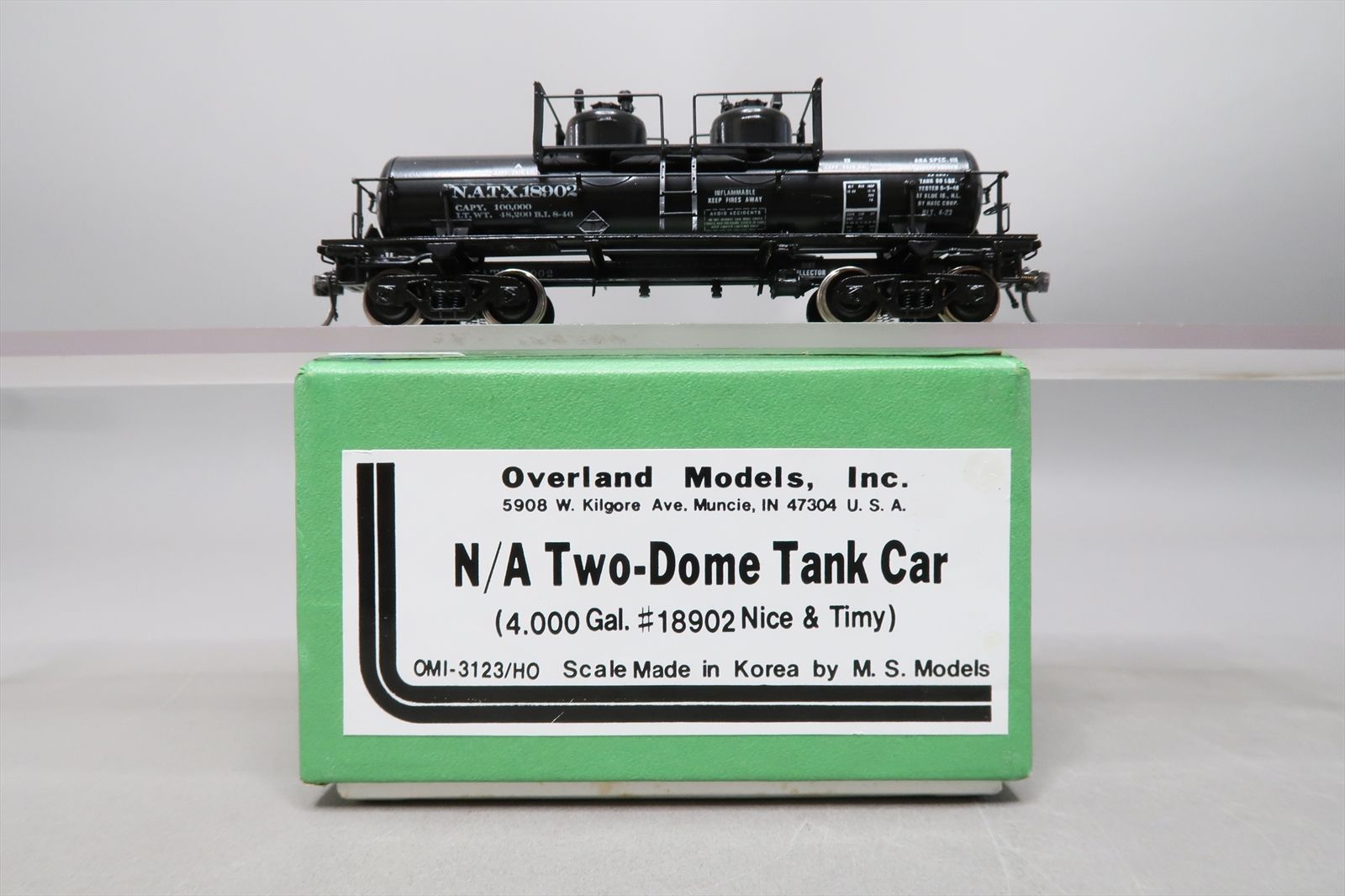 HO Brass Model - OMI 3123 N/A NATX Nice & Timy Two Dome Tank Car 4000 ...