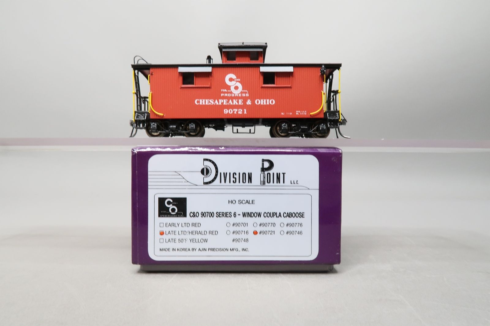 HO Brass Model - DP 201A C&O Chesapeake & Ohio Wood Caboose Late Red ...