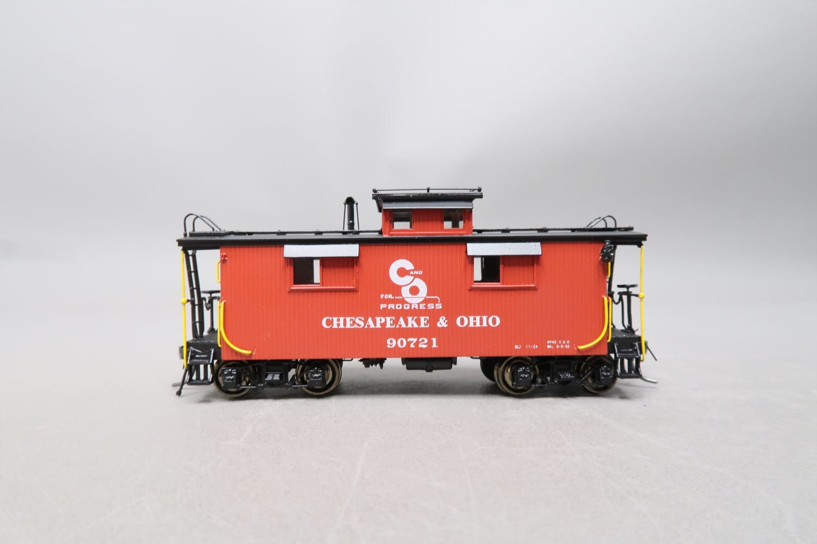 HO Brass Model - DP 201A C&O Chesapeake & Ohio Wood Caboose Late Red ...