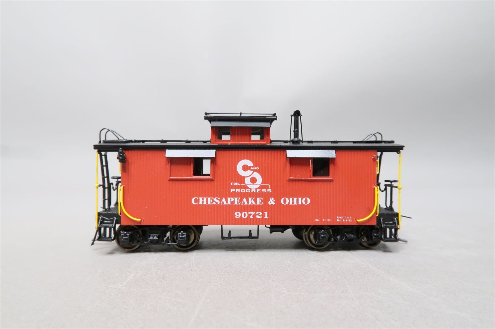 HO Brass Model - DP 201A C&O Chesapeake & Ohio Wood Caboose Late Red ...