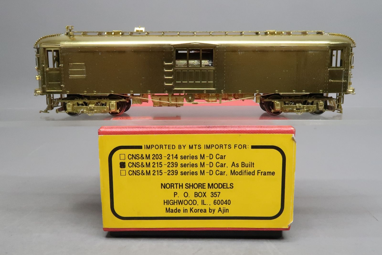 HO Brass Model - MTS CNS&M Chicago North Shore & Milwaukee M-D ...