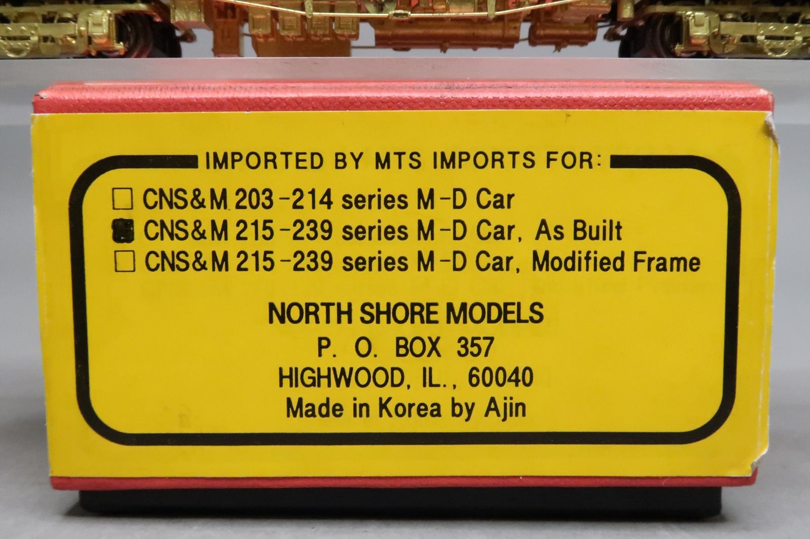 HO Brass Model - MTS CNS&M Chicago North Shore & Milwaukee M-D ...