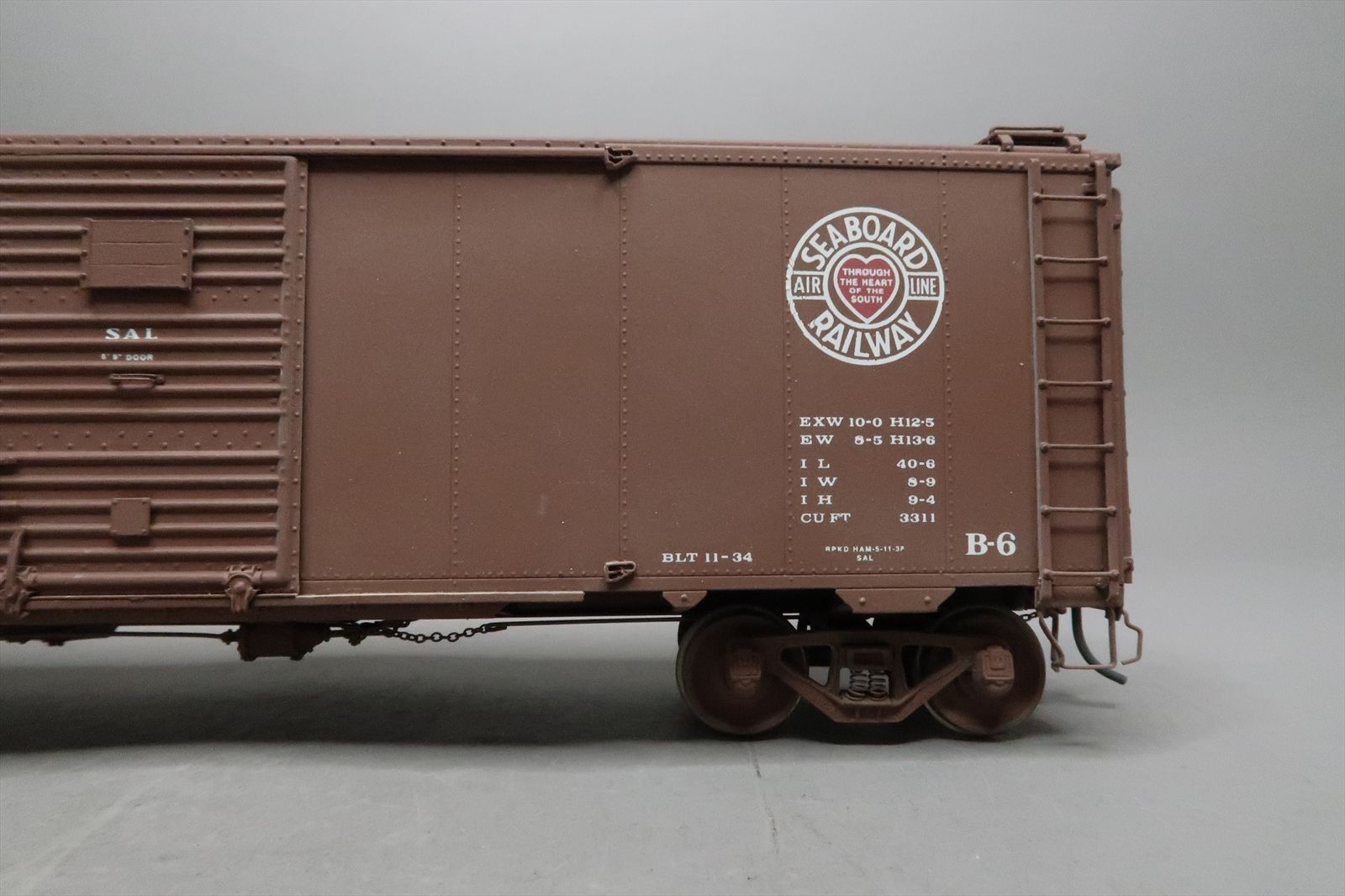 O Brass Model - PL PL-5000A SAL Seaboard Steel Boxcar Silver Meteor ...