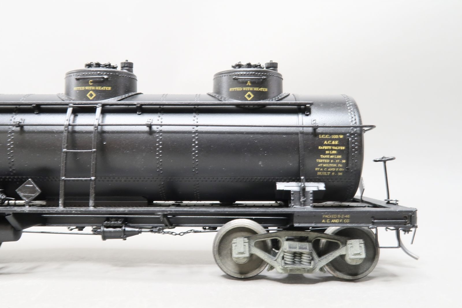 O Brass Model - WAD Drake UTLX Type 103 6,000 Gallon 3-Dome Triple Dome ...