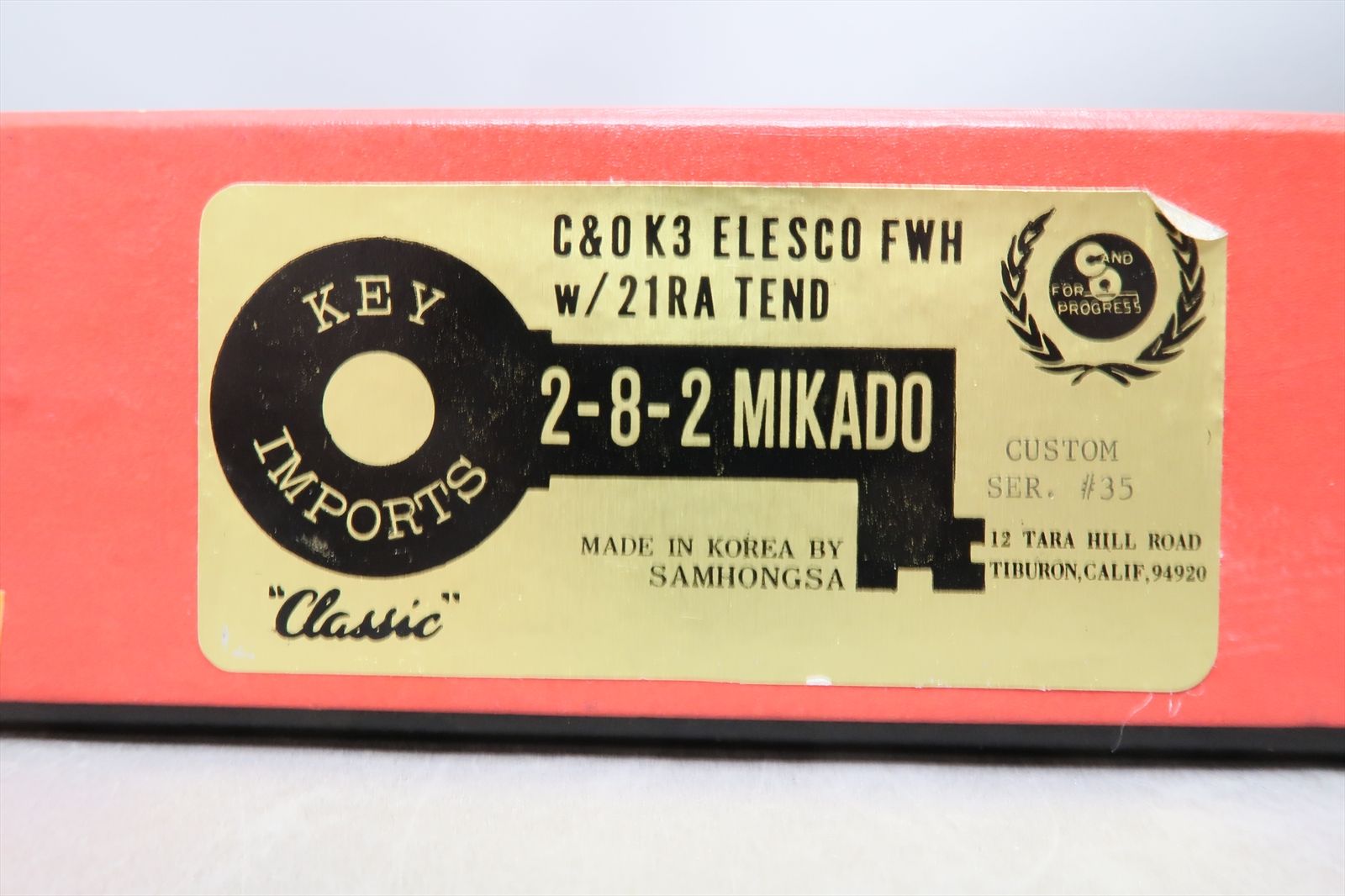 HO Brass Model - Key CS#35 C&O Chesapeake & Ohio K3 2-8-2 w/ 21RA ...