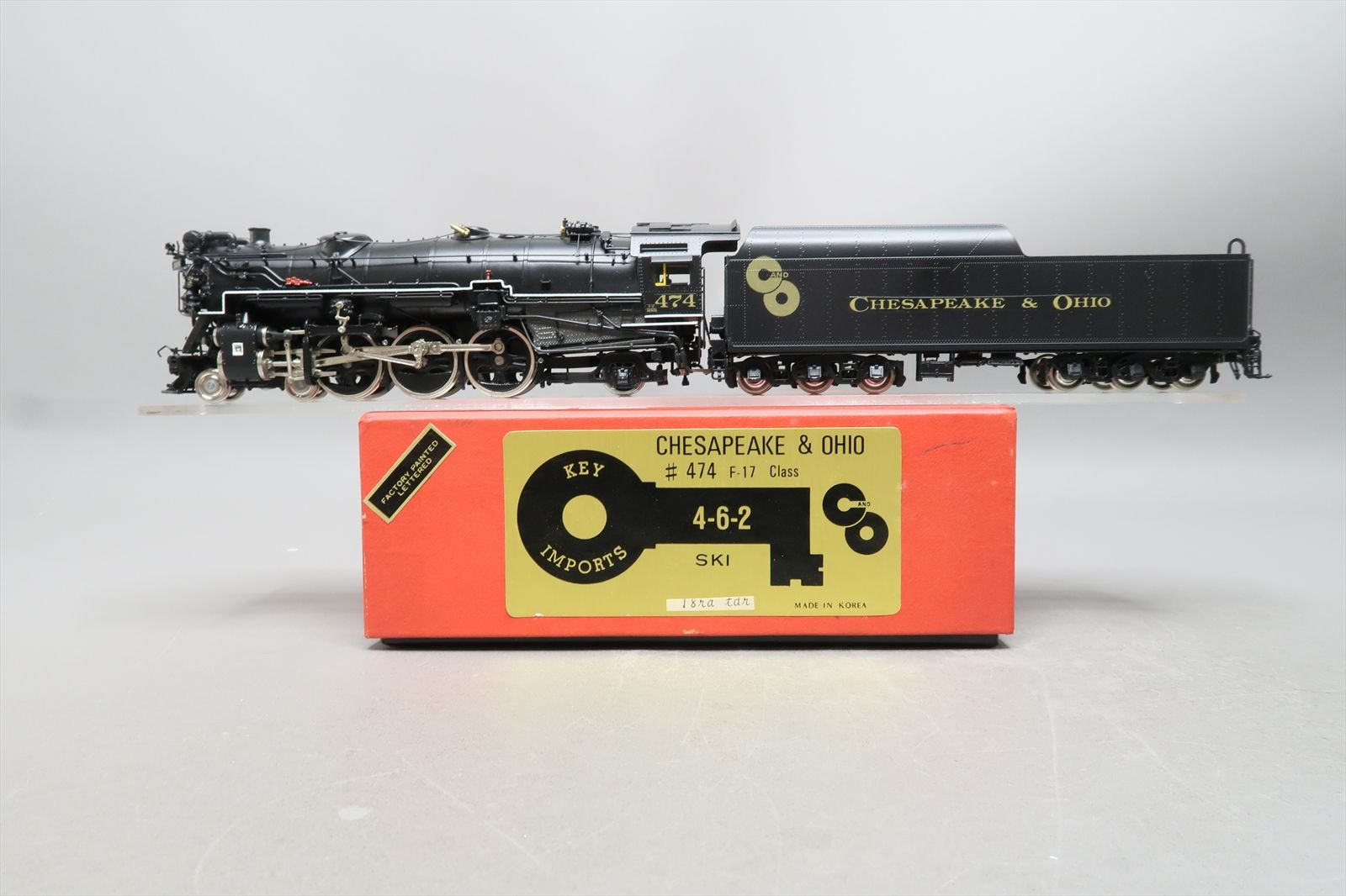 HO Brass Model - Key C&O Chesapeake & Ohio F-17 4-6-2 Elesco FWH #474 ...