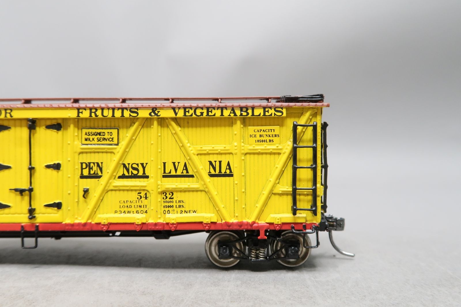 HO Brass Model - OMI 3069 FGEX PRR Pennsylvania R7 Reefer Refrigerator ...