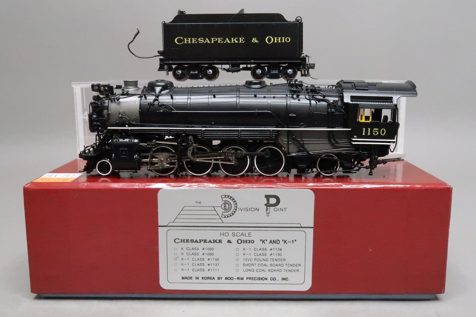 HO Brass Model - DP 601 C&O Chesapeake & Ohio K-1 2-8-2 #1150 - F/P ...