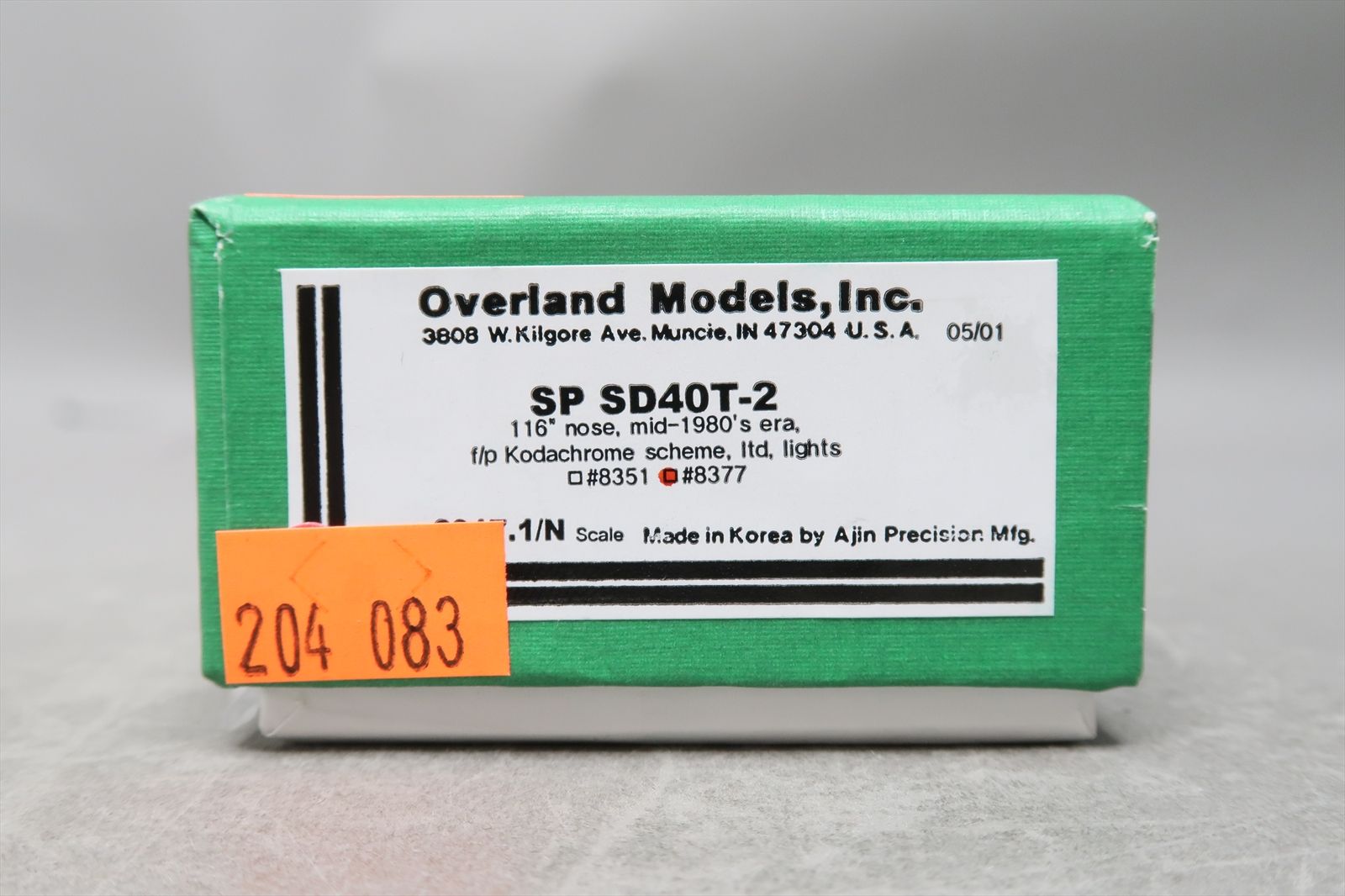N Brass Model - OMI 2917.1 SP Southern Pacific SD40T-2 Kodachrome #8377 ...
