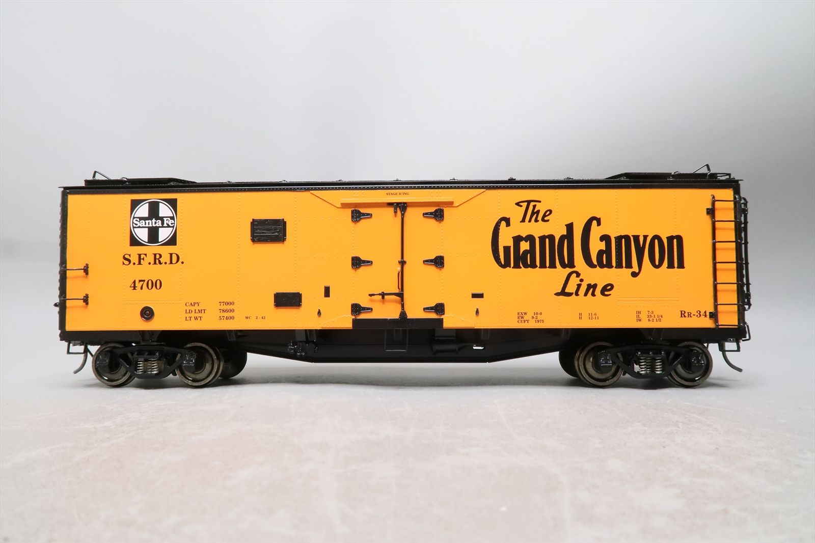 O Brass Model - PRB Pecos River 4332B AT&SF Santa Fe RR-34 Reefer ...
