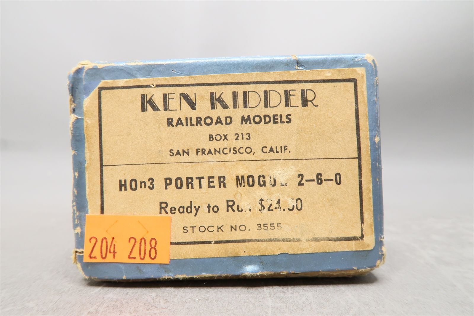 HOn3 Brass Model - Ken Kidder KK 3555 Porter Mogul 2-6-0 Steam Loco ...