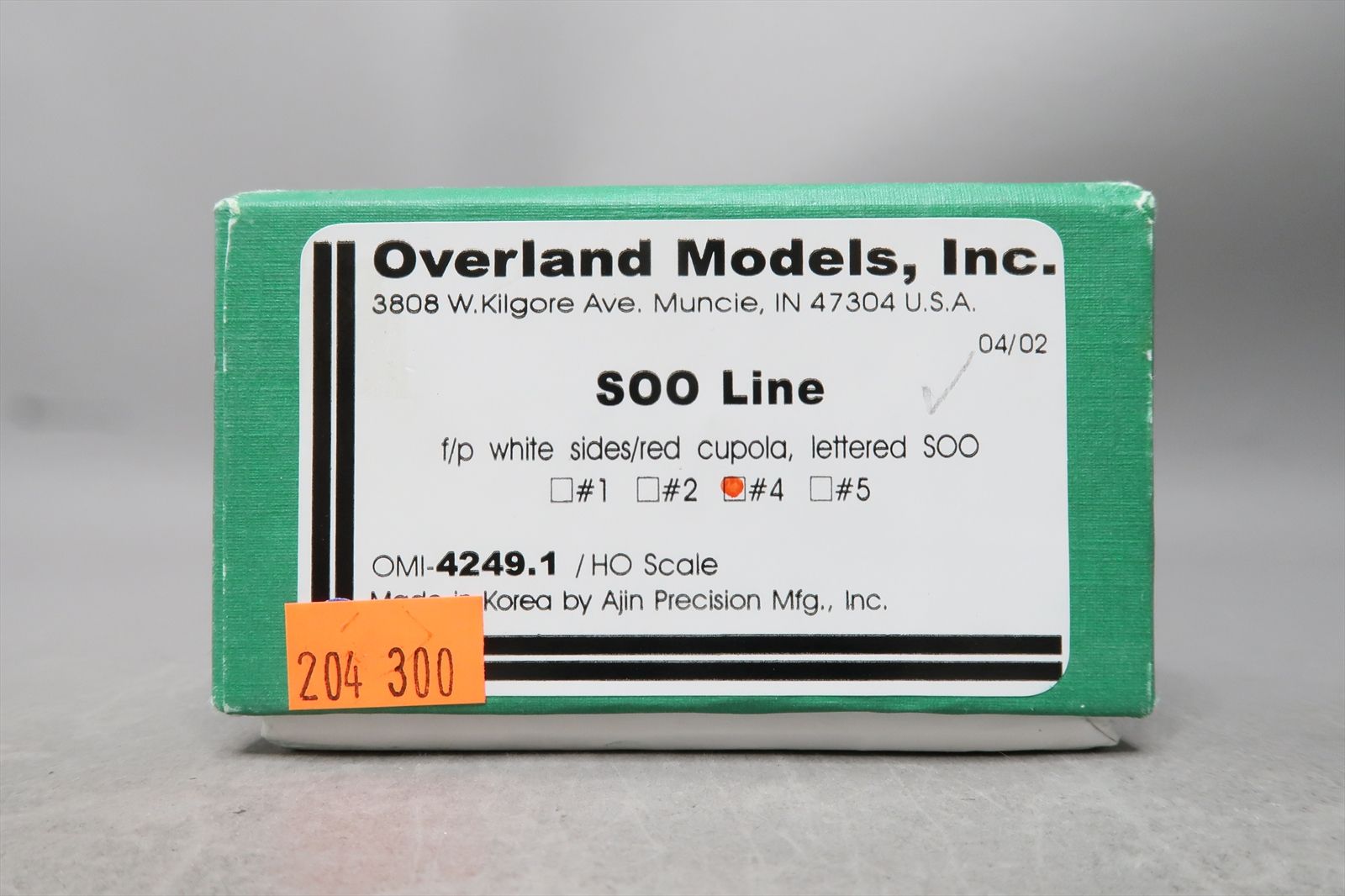 HO Brass Model - OMI 4249.1 SOO Line White Red Wide Vision Caboose #4 ...