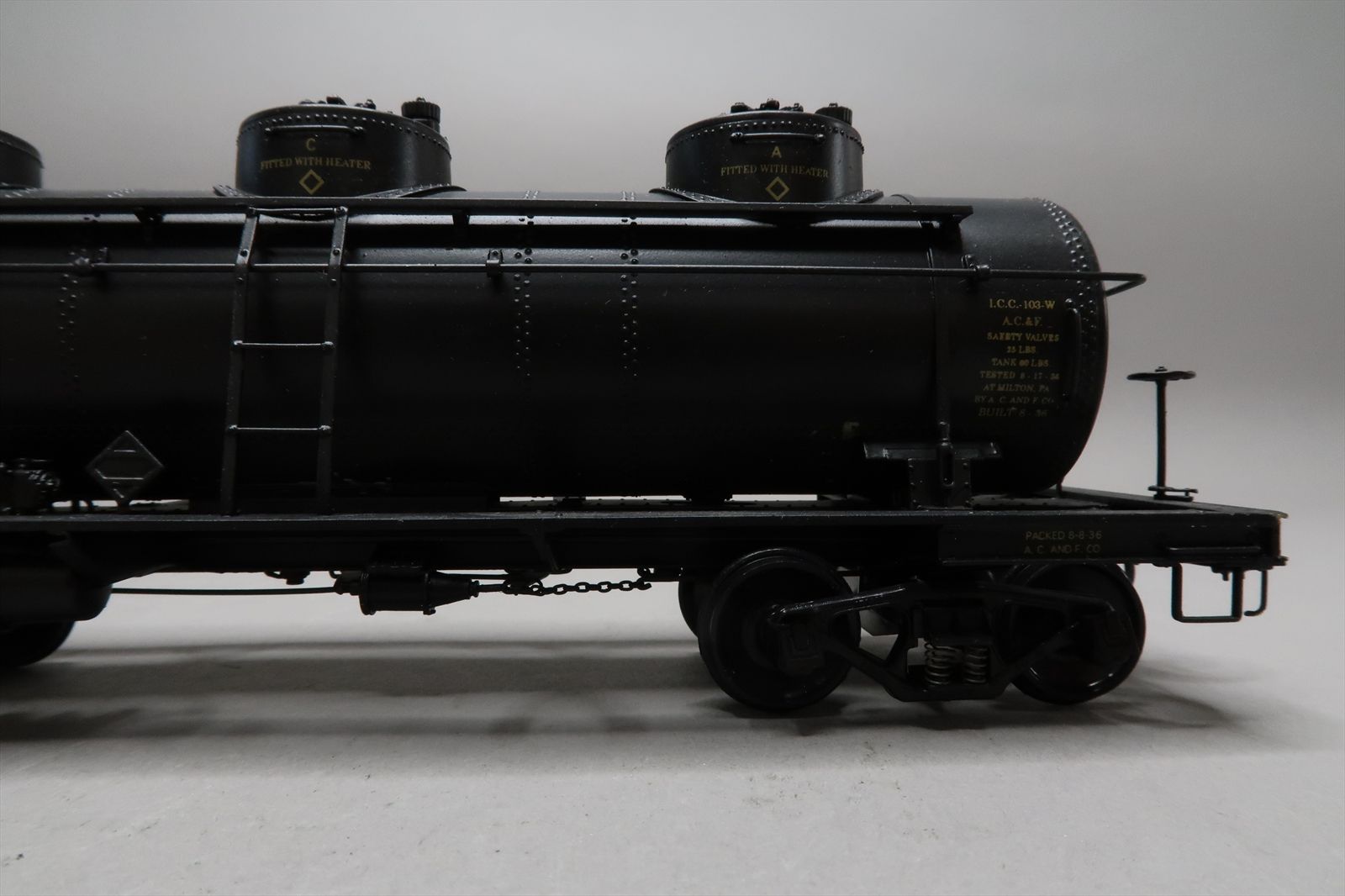 O Brass Model - WAD Drake 0009 UTLX Type 103 6,000 Gallon 3-Dome Triple ...