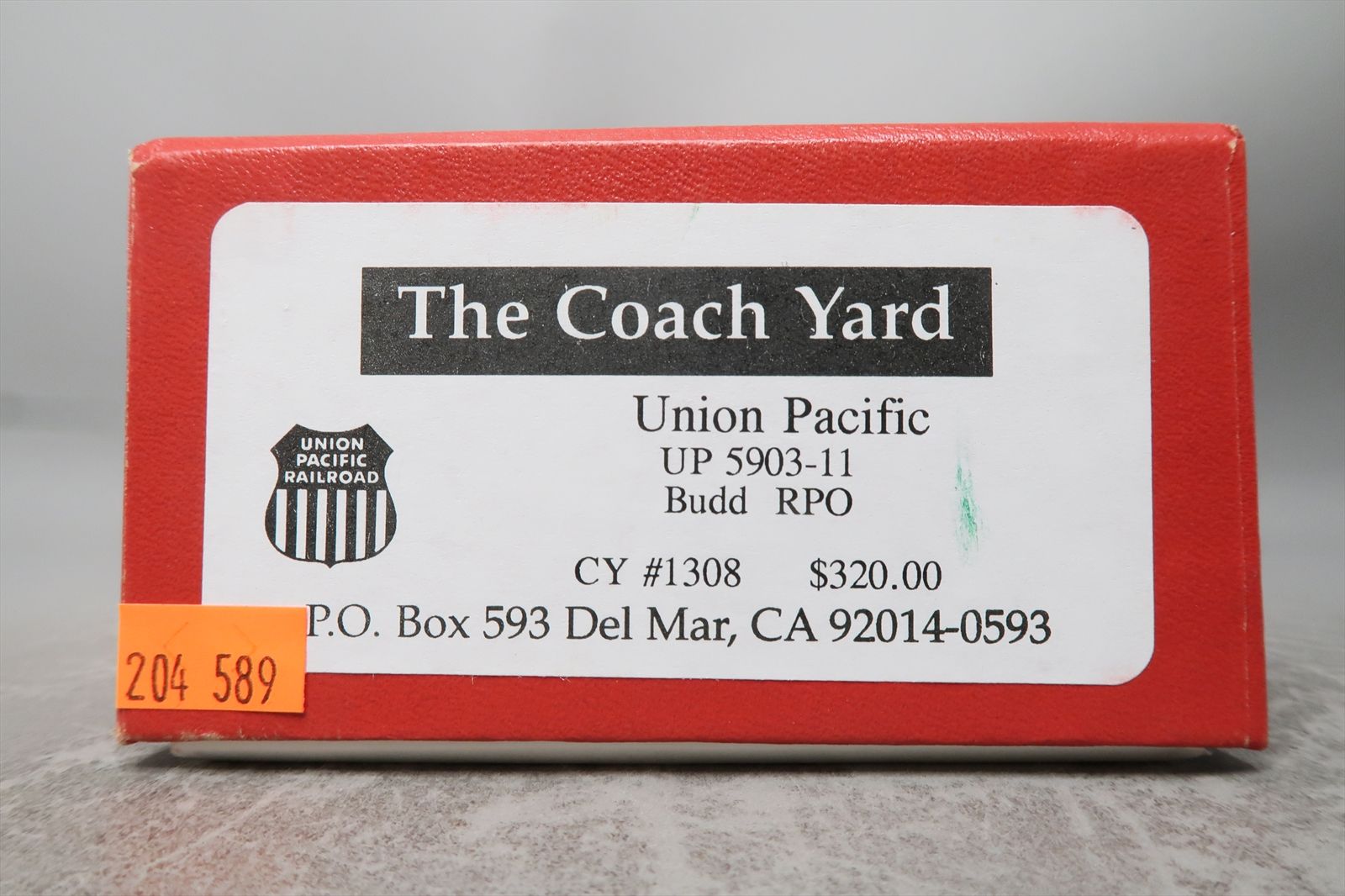 HO Brass Model - TCY 1308 UP Union Pacific Budd RPO #5903 - 5911 - F ...